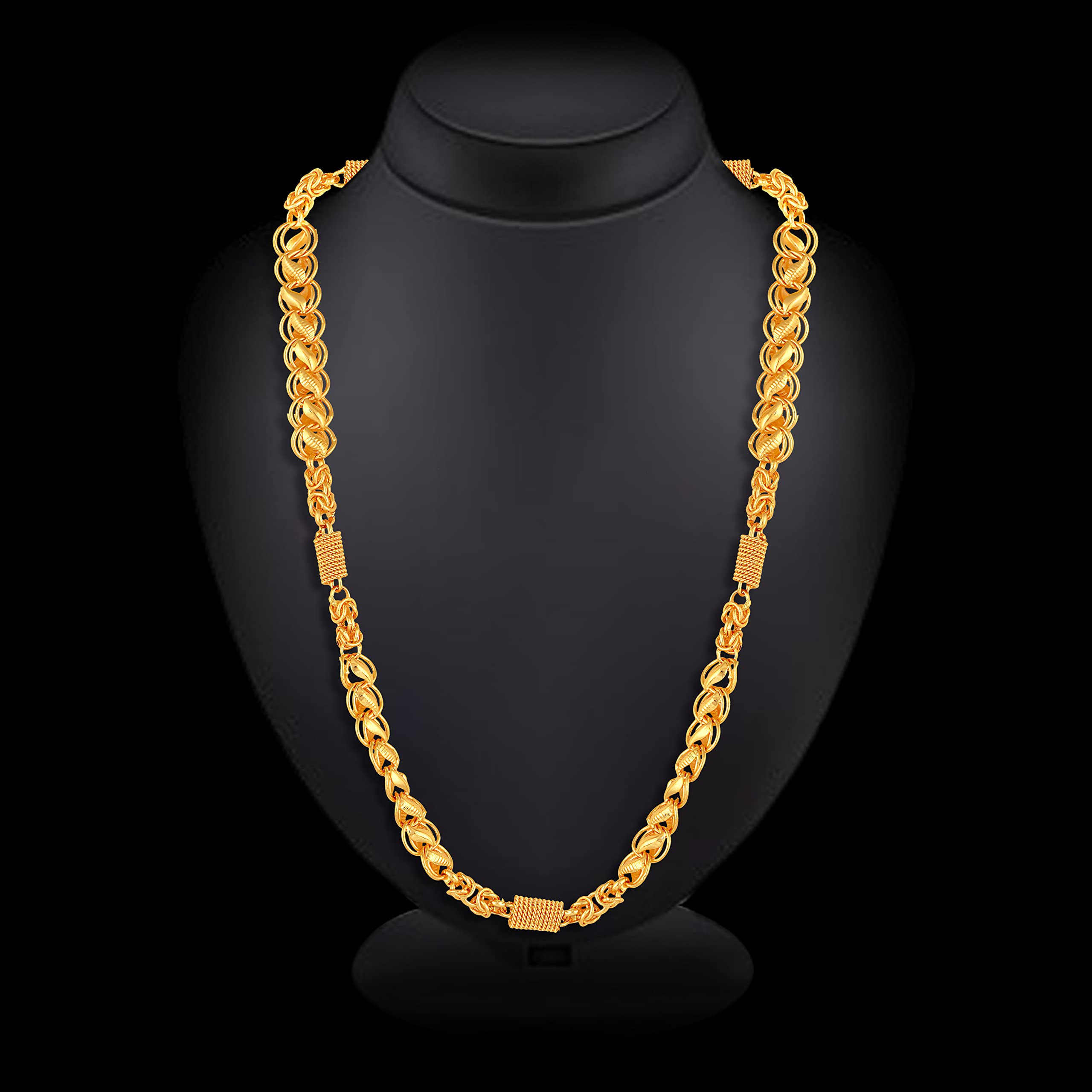 Stylish 1g Gold Stainless Steel Chain for Men