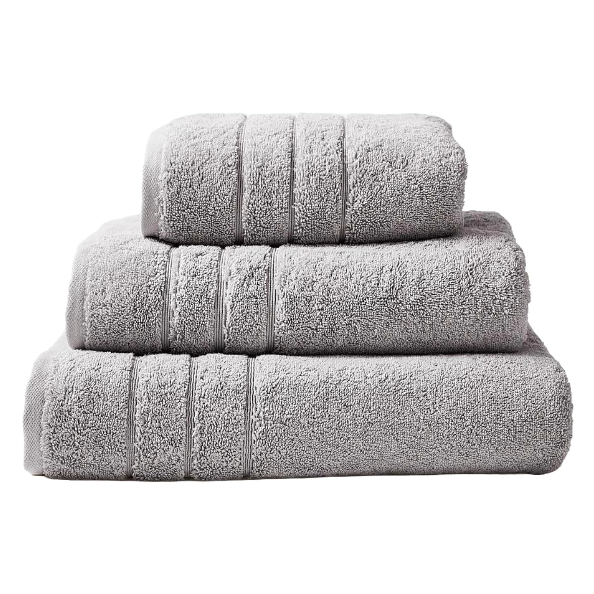 Allure Bath Fashions Smoke Grey Allure Hotel Luxury Hand Towel, Thick Heavyweight 800Gsm, 100% Cotton, 50 X 90Cm (Smoke Grey)