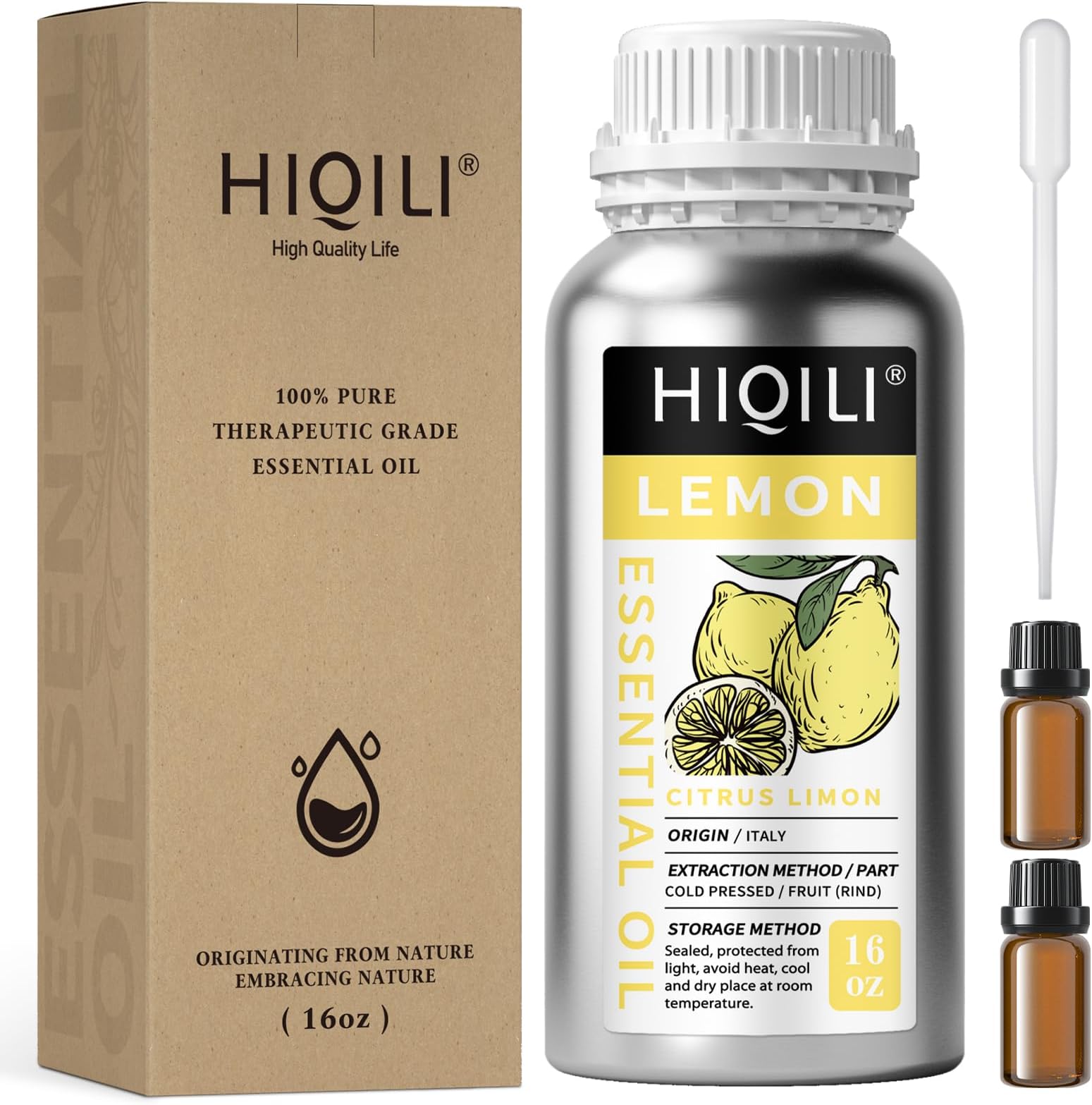 Lemon Essential Oil, 16Oz