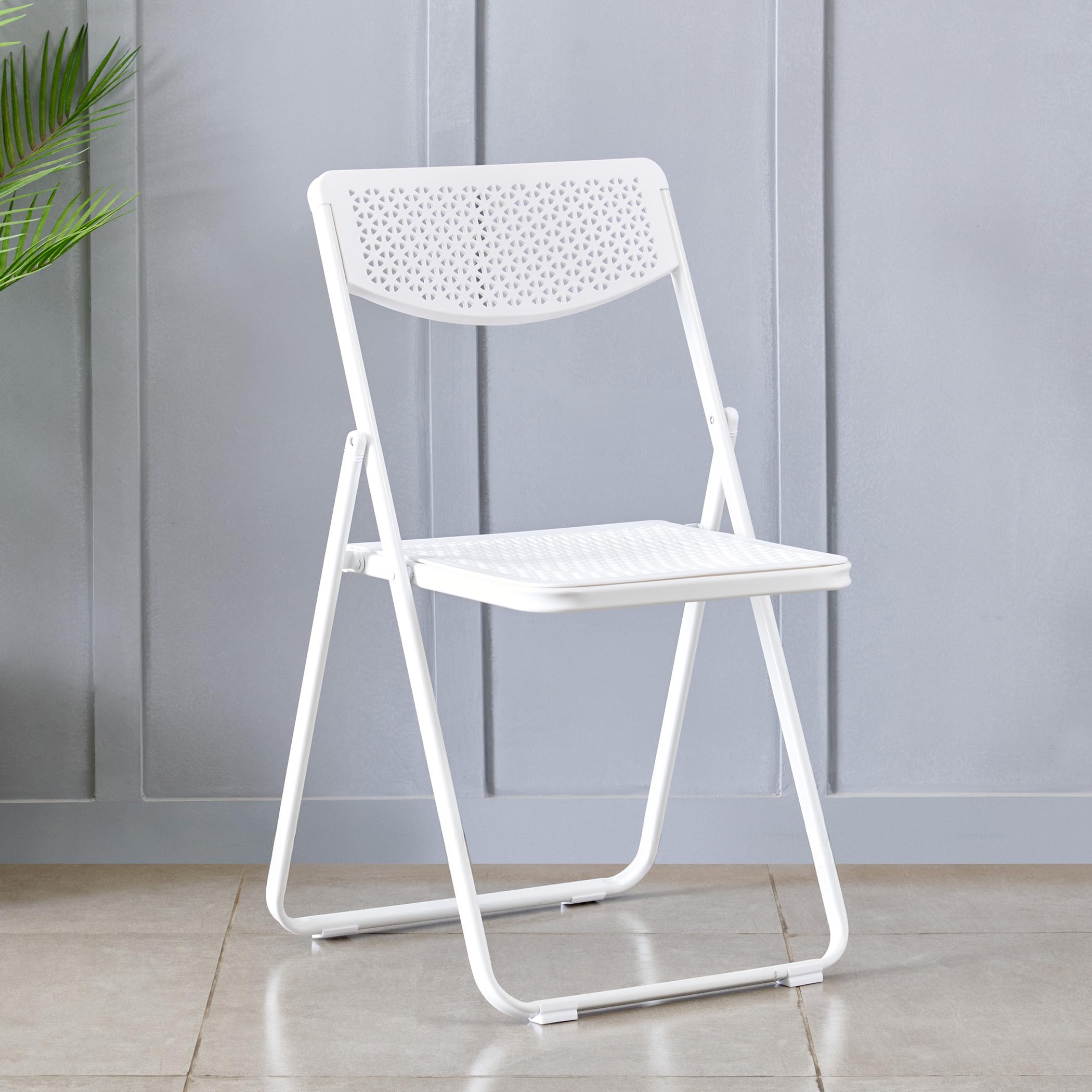 Home Centre | Kreo Metal Folding Chair | Cafe Chair for Home and
