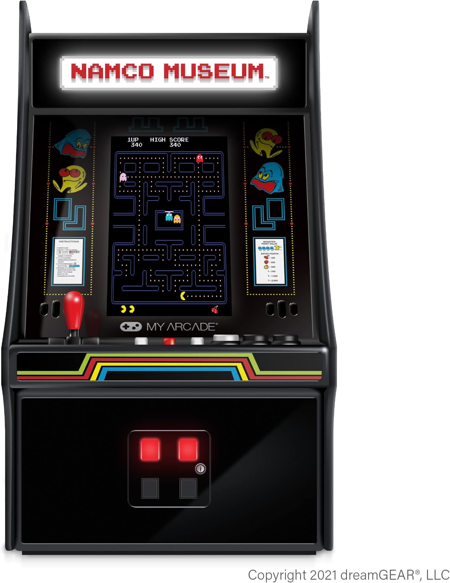 MyArcade DGUNL-3226 10" Bandai Namco Museum HITS Mini Game, Black