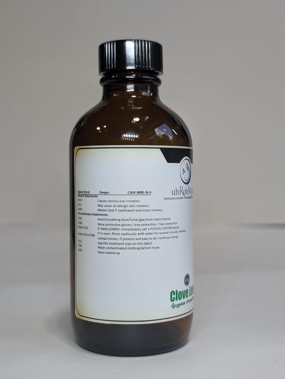 Clove Leaf Essential Oil (Organic - USDA Certified) (8oz)