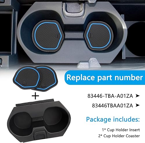 Miniatura 3 de Soporte para tazas con accesorios para Honda Civic 2016-2021 Lx Ex Si Sport Hatchback Coupe Sedan Insight consola central soporte para botella de
