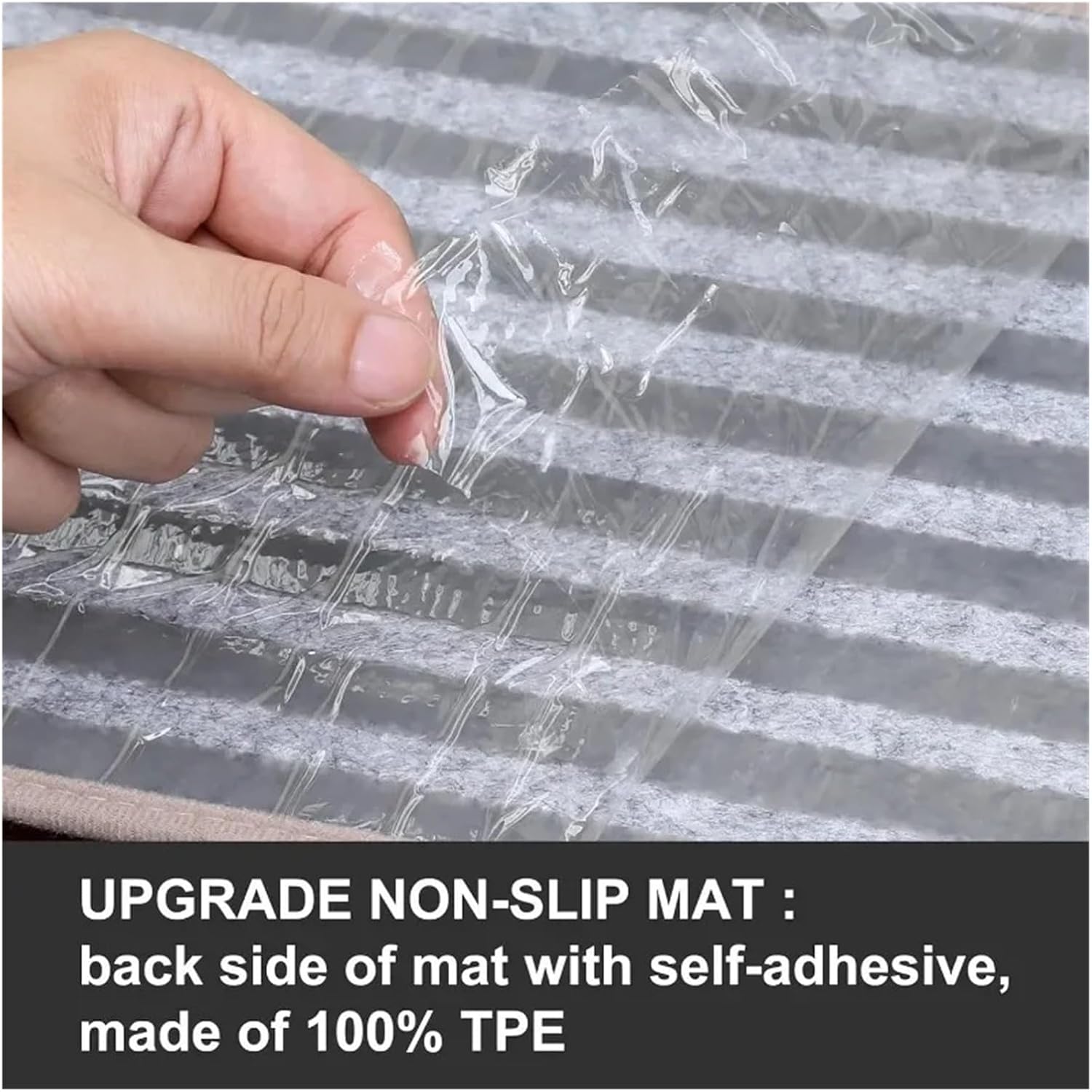 Stair Treads Slip Carpet Anti-Slip Stair Treads - 28in X 9in Indoor Carpet Mats for Wooden Stairs Non-Slip Runners(Beige1pcs)