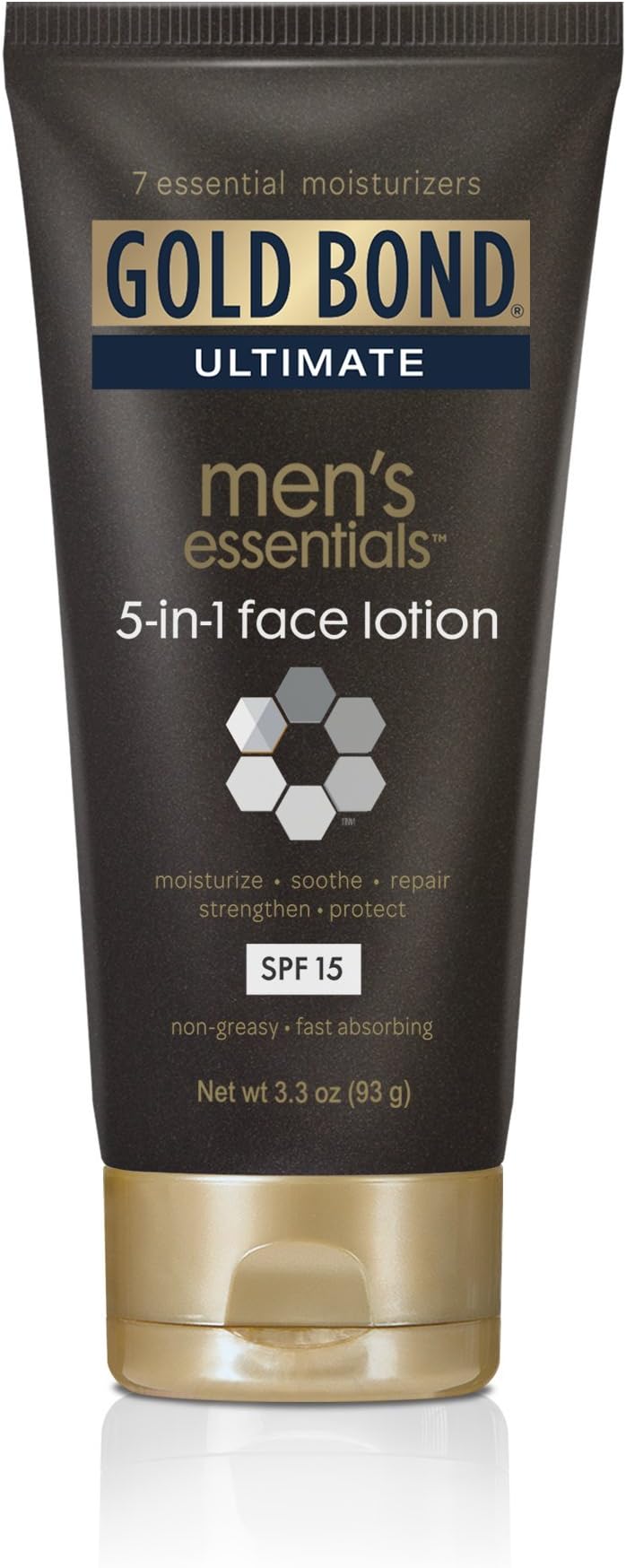 Gold Bond Ultimate Men's Essentials 5-in-1 Face Lotion, 3.3 Ounce (Pack of 3)