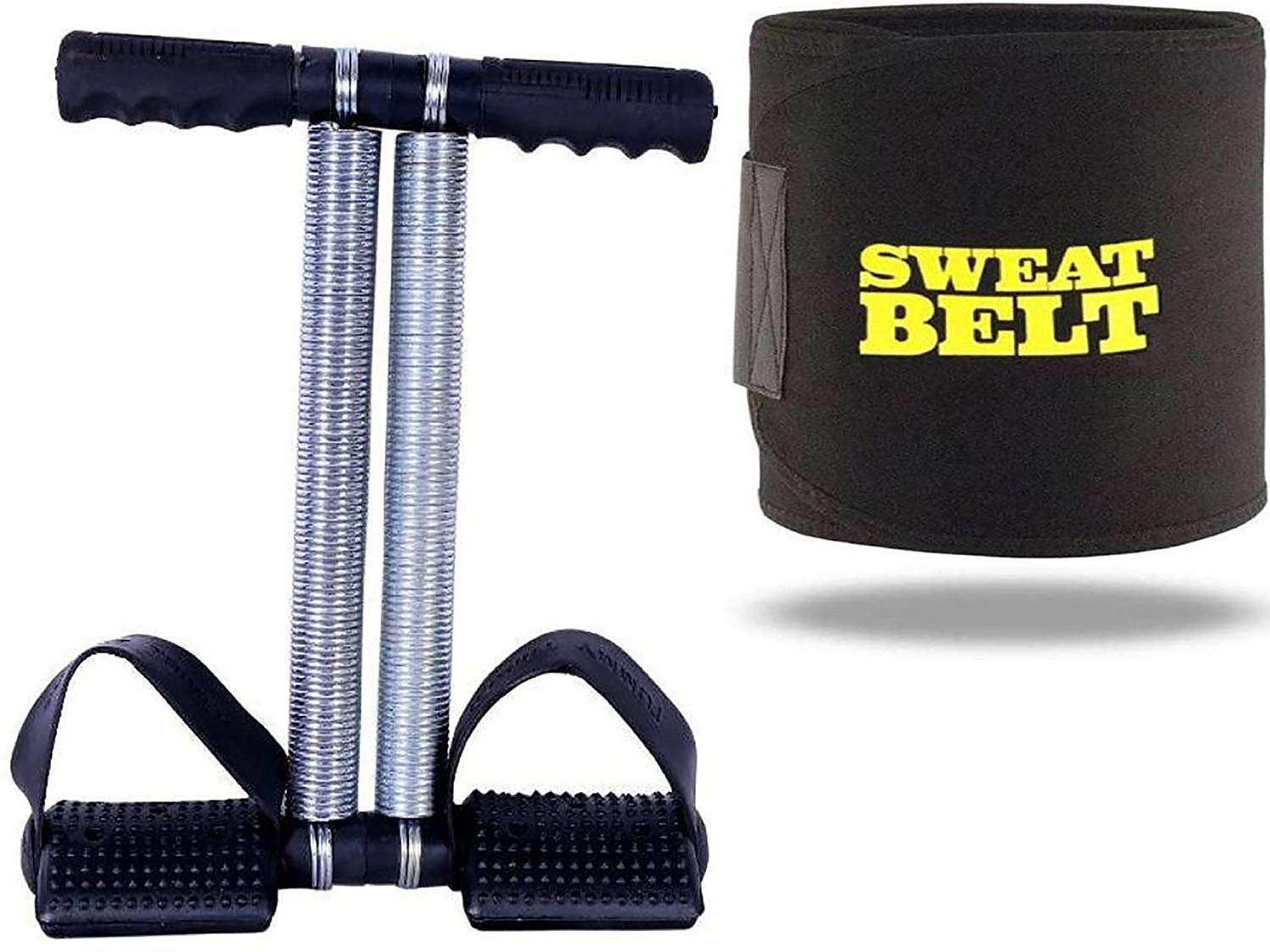 VIRTUAL WORLD Perfect for Fitness 4 in 1 Ab Tummy Trimmer with Sweat Belt Combo Weight Loss Women & Men Trimmer-Abs Exerciser-Body Toner Sweat Belt (Free Size). (B07W71QP5C) Amazon Price History, Amazon Price Tracker