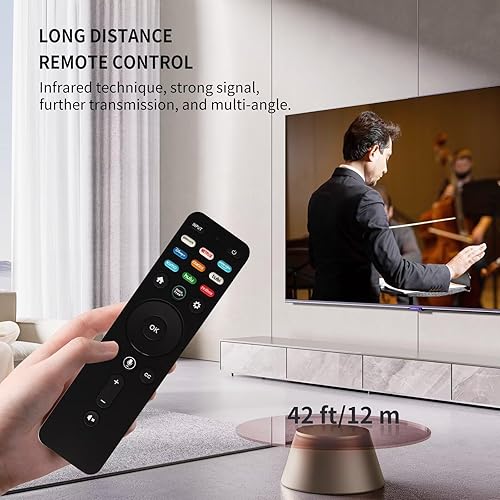 Miniatura 8 de RIVIERA Paquete de 2 controles remotos de voz de repuesto para todos los televisores inteligentes VIZIO compatibles con serie D, serie E, serie M,