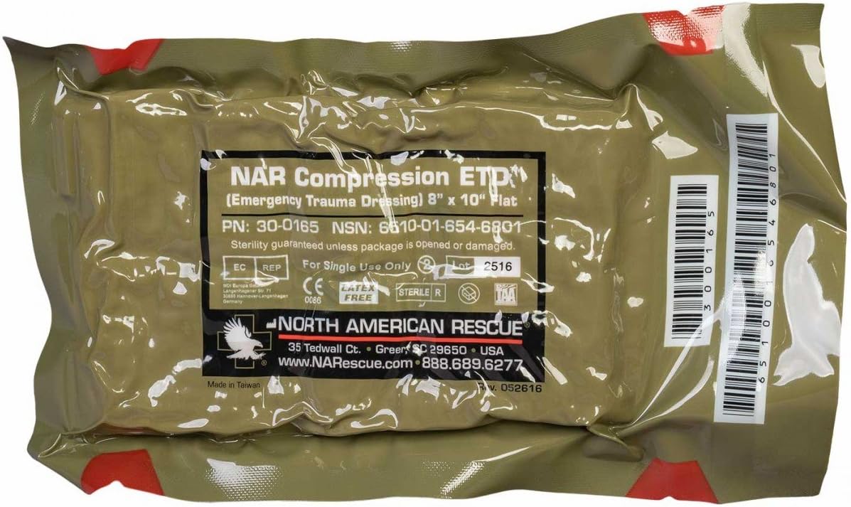 Emergency Trauma Abdominal Dressing 8"x10" (3 Pack)