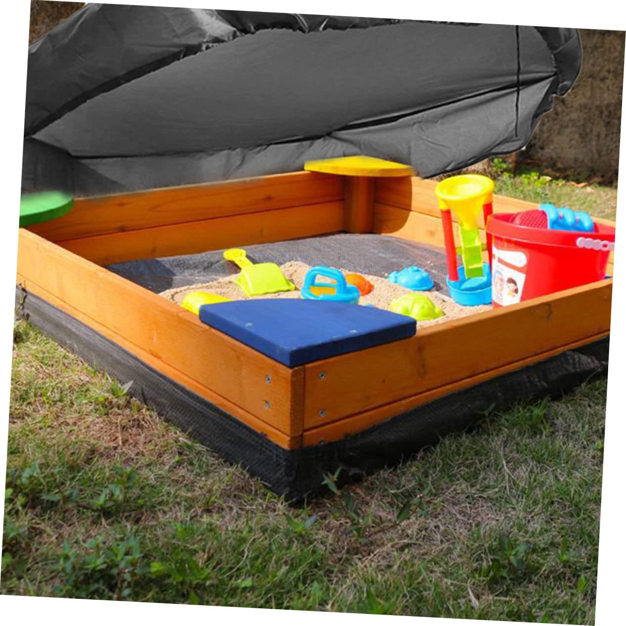 LIOOBO Garden Sandbox Cover Waterproof Canopy for Durable Protector for Outdoor Play and Small Bath Pools