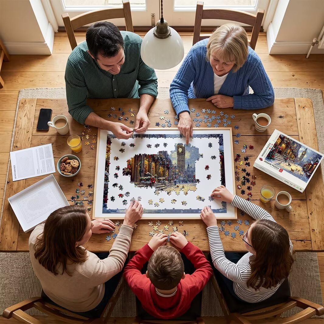 Puzzle Natale, Puzzle 1500 Pezzi Arte per Adulti, Regalo Uomo e Donna -4641