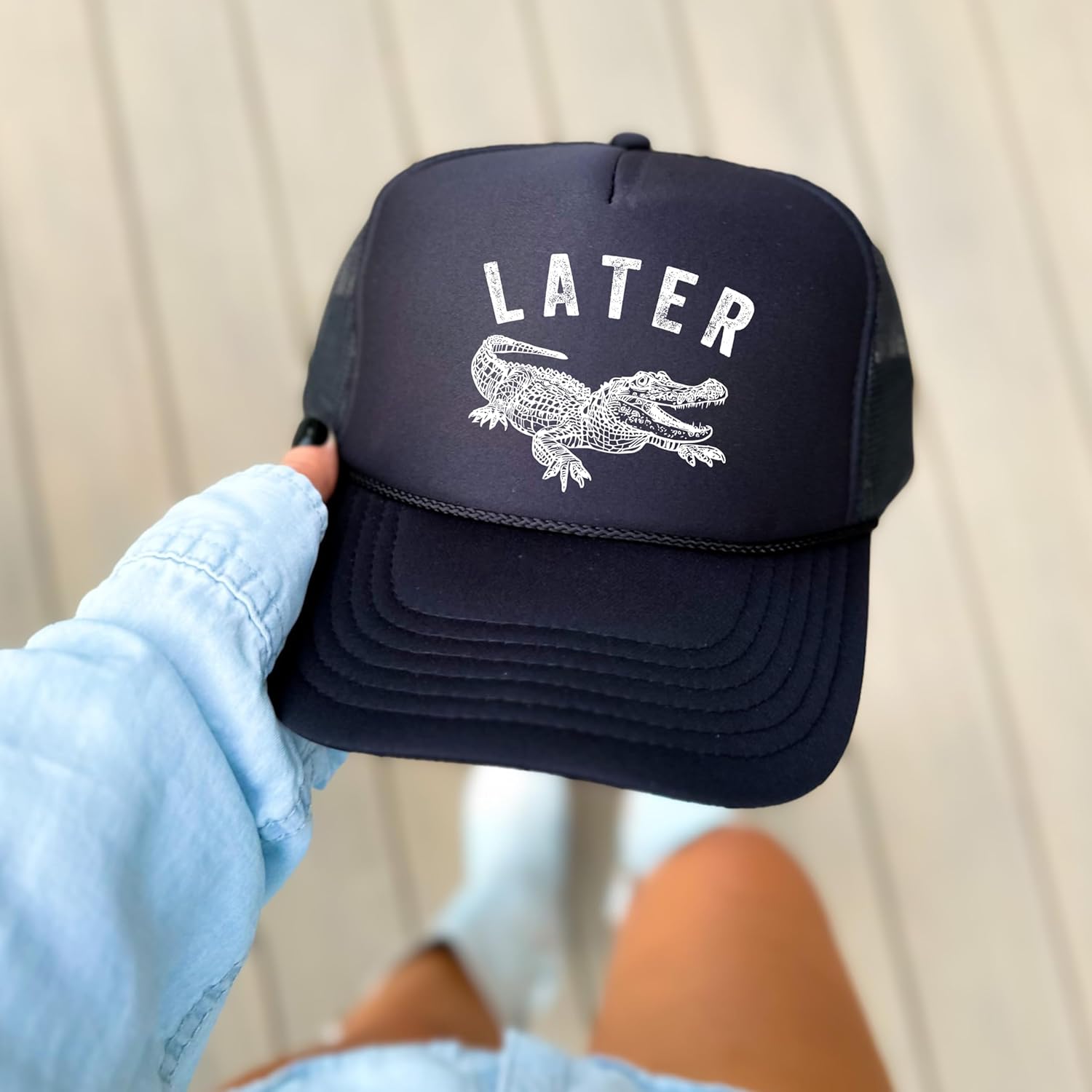Later Gator | Foam Front Trucker Snapback Hat | for Men & Women - Image 2