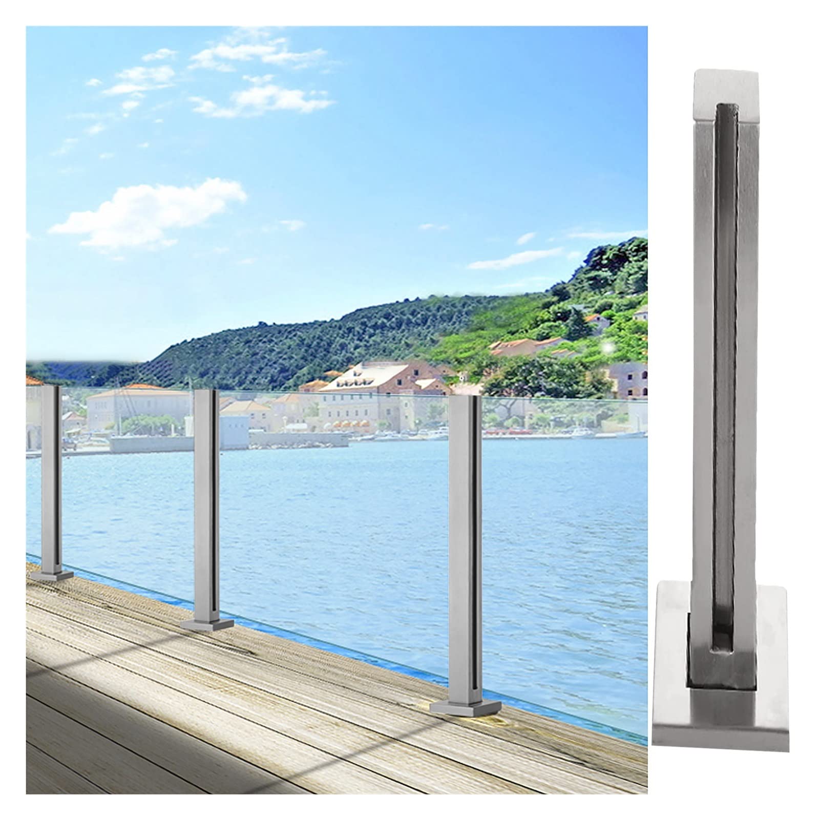 Garde-corps de balcon en métal pour sécuriser les terrasses de villa en hiver