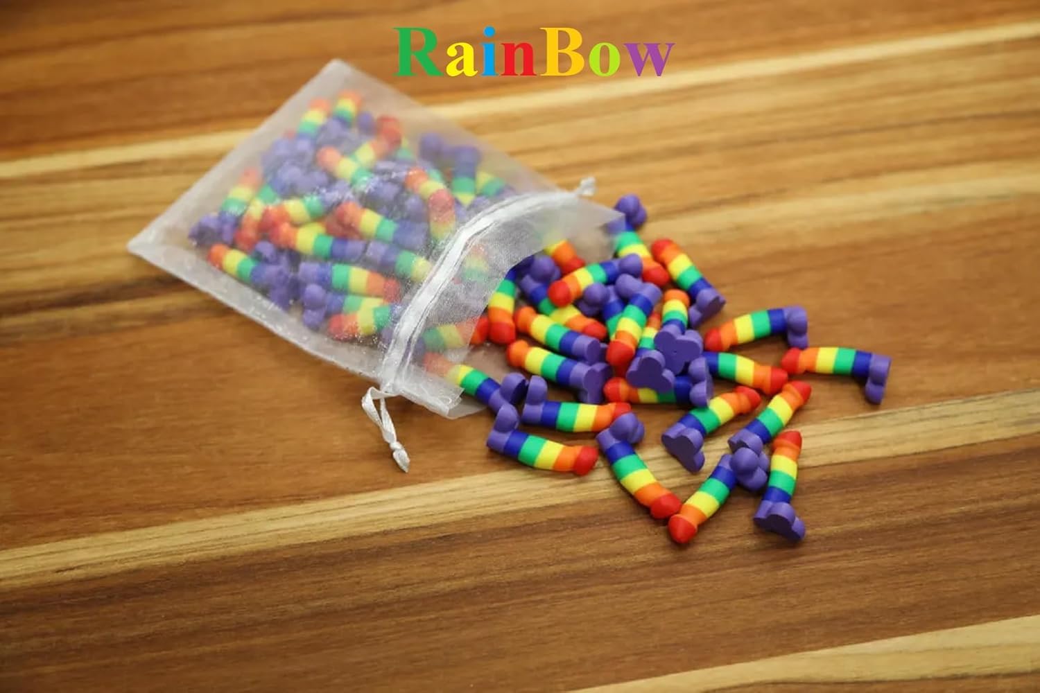 Bag of Dicks - Tiny Penis Dick Micros Bulk for Party Favors, Bachelorette Gag Gift, Funny Prank Joke, Risque Novelty Items (Black, Pack of 100)