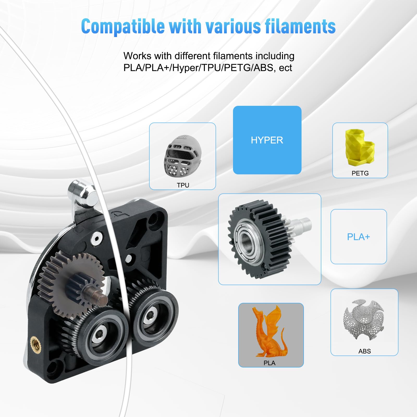 Full Metal K1 Extruder Reduction Gear for Creality K1 K1C K1Max 3D