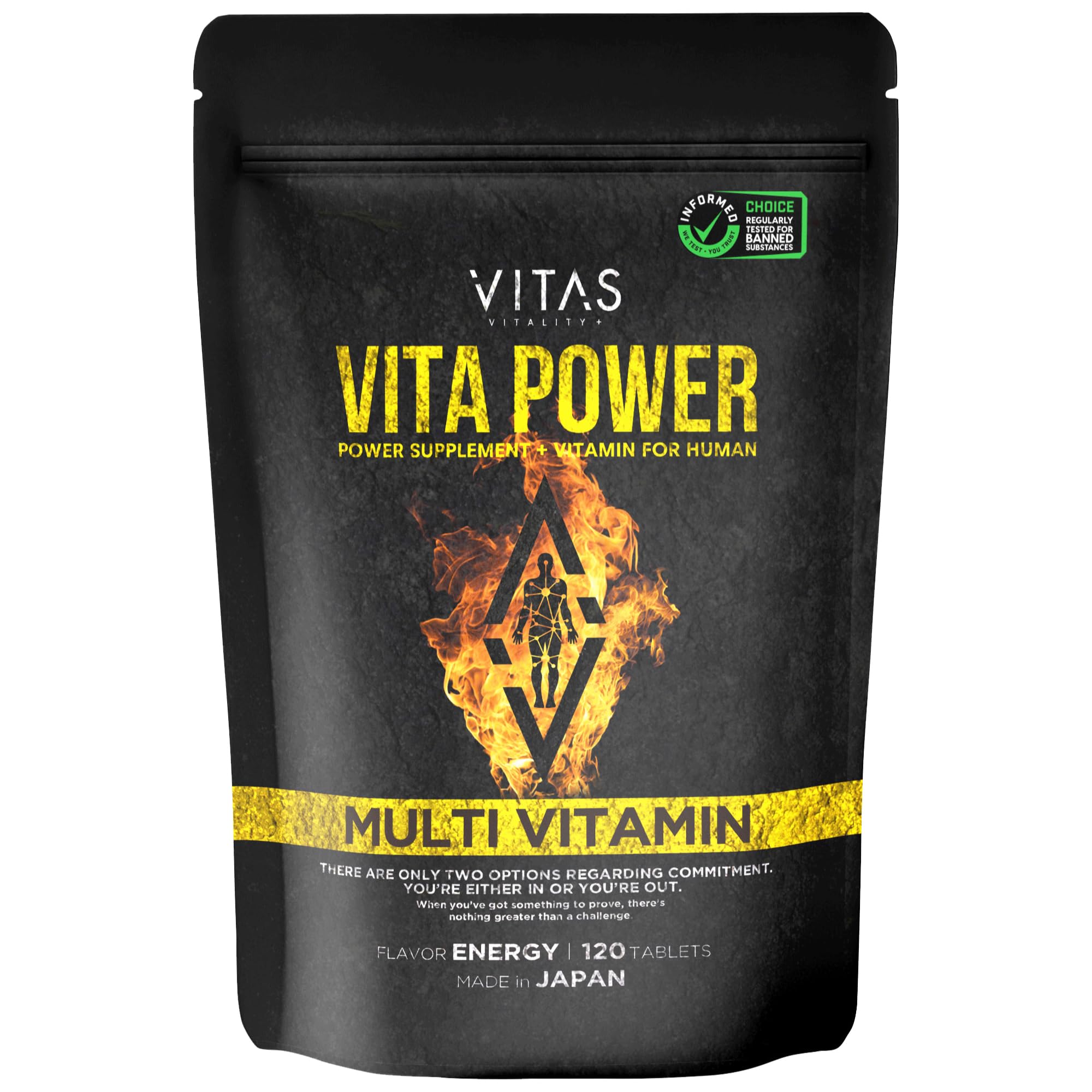 VITAS VITA POWER Мультивитаминный комплекс с Макой и цинком, 120 зерен, на 30 дней, фото 2