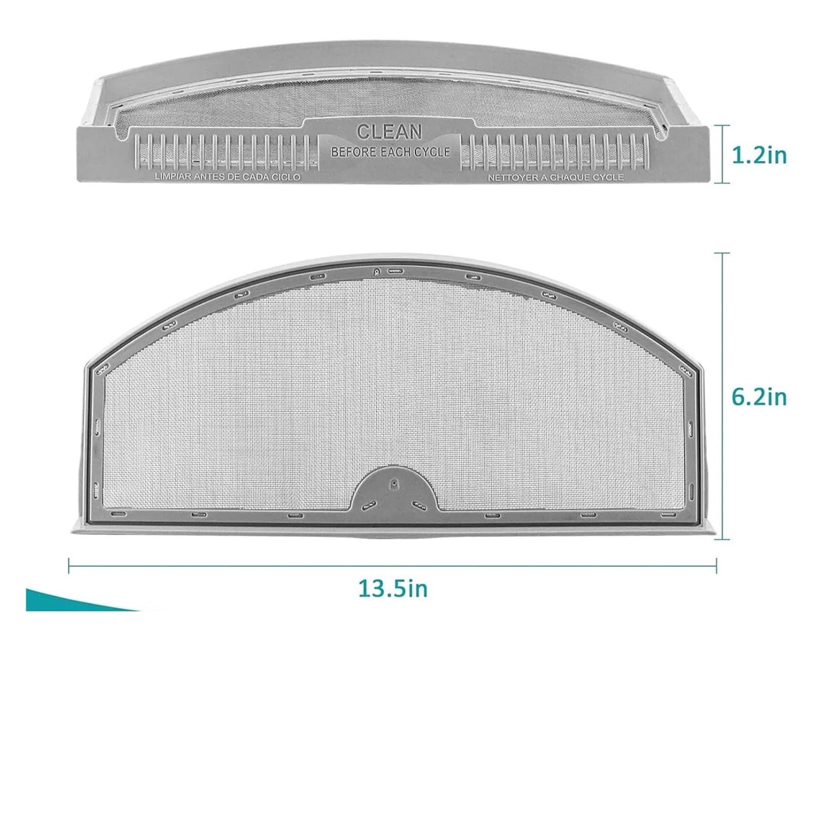 Compatible Con GTD, Filtro De Felpa Corto For Secadora