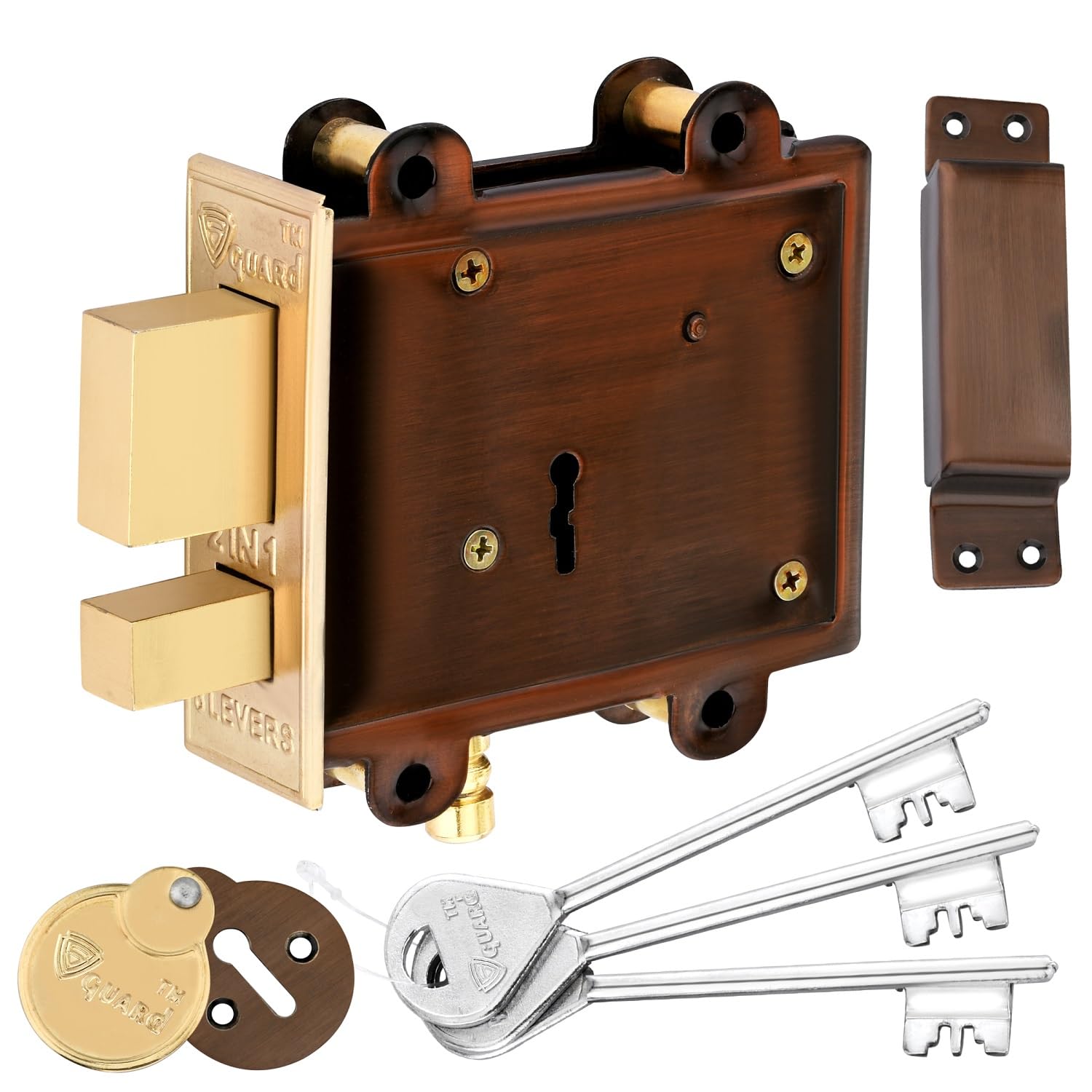 See full amazon price history chart for S-GUARD Door Lock for Main Gate| Main Door| Godowns| Offices| Warehouse| Trucks | Offices- Rose Gold, 100MM-10 Levers Door Lock (Rose Gold-Door Lock) S-GUARD Door Lock for Main Gate| Main Door| Godowns| Offices| Warehouse| Trucks | Offices- Rose Gold, 100MM-10 Levers Door Lock (Rose Gold-Door Lock) (B0CNKD7K4N) Amazon Price History, Amazon Price Tracker