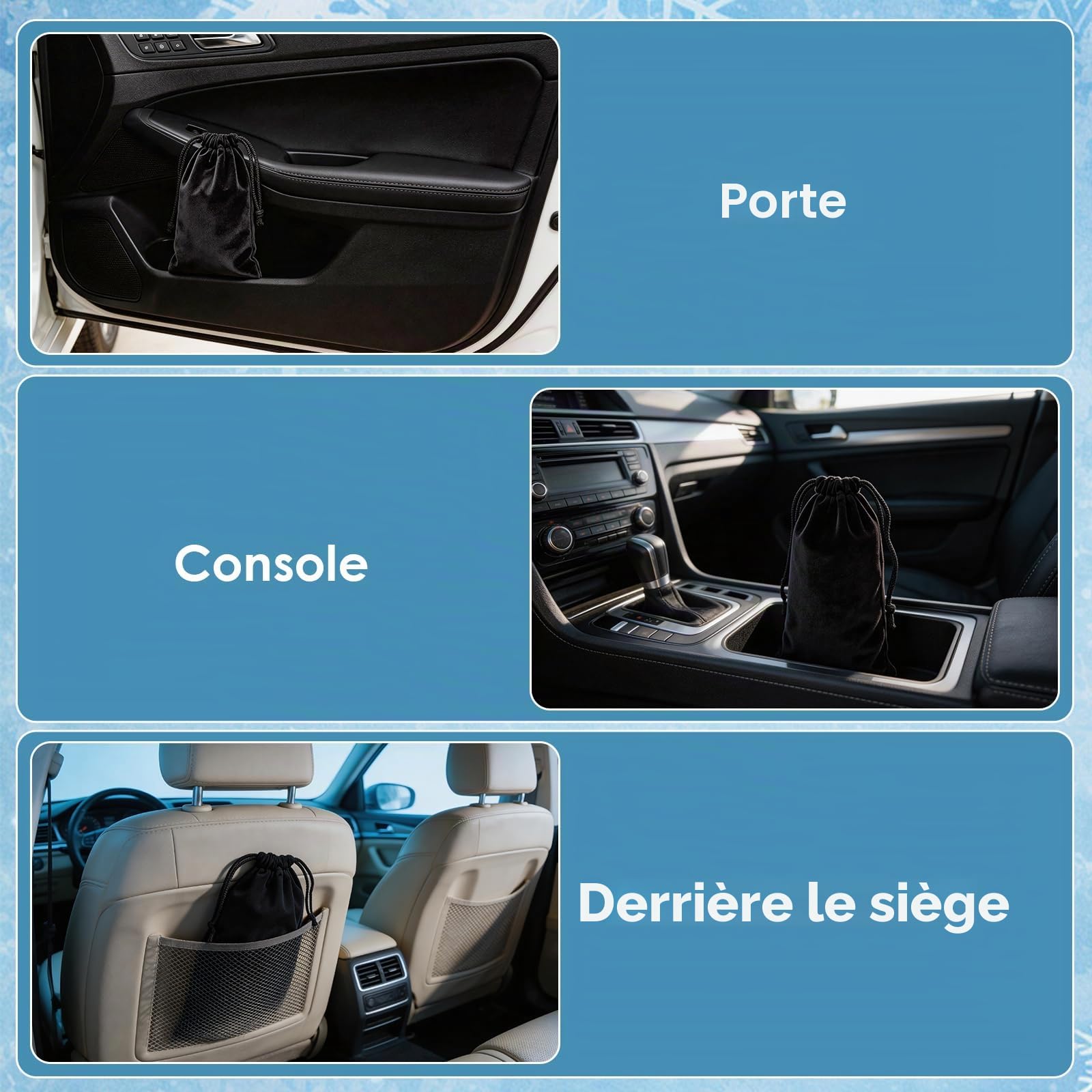 Pare-Soleil Voiture Pare-Brise Avant, 145x85cm Grande Taille,Protection UV & Anti-Chaleur Pliable Poignée rotative elliptique, avec Découpe pour Rétroviseur – Idéal pour SUV et pour Voiture.