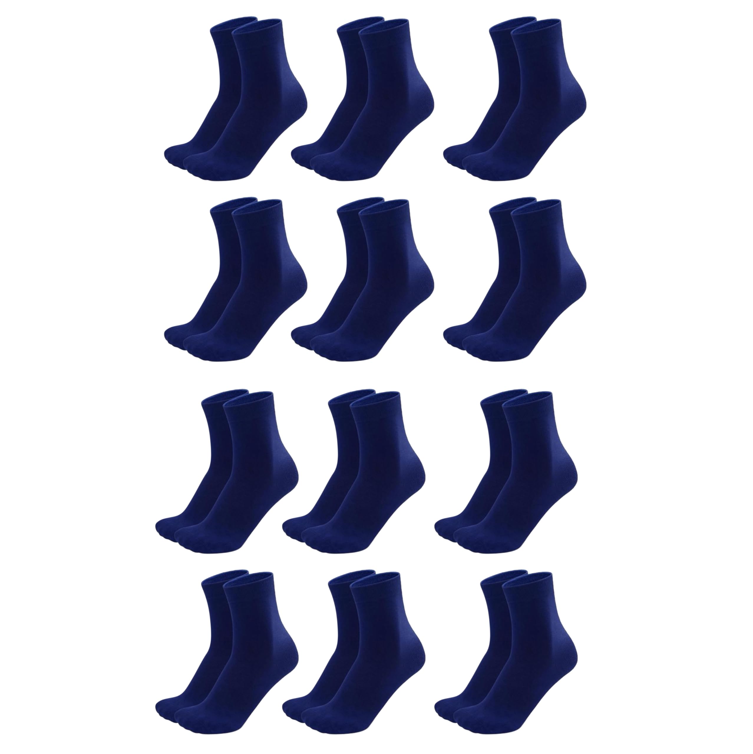 (Pack of 12 Pairs = 24 Socks Men Boys Cotton Ankle Length Sports Socks Cricket Badminton Tenis Football Basketball Athletics Socks-image-18