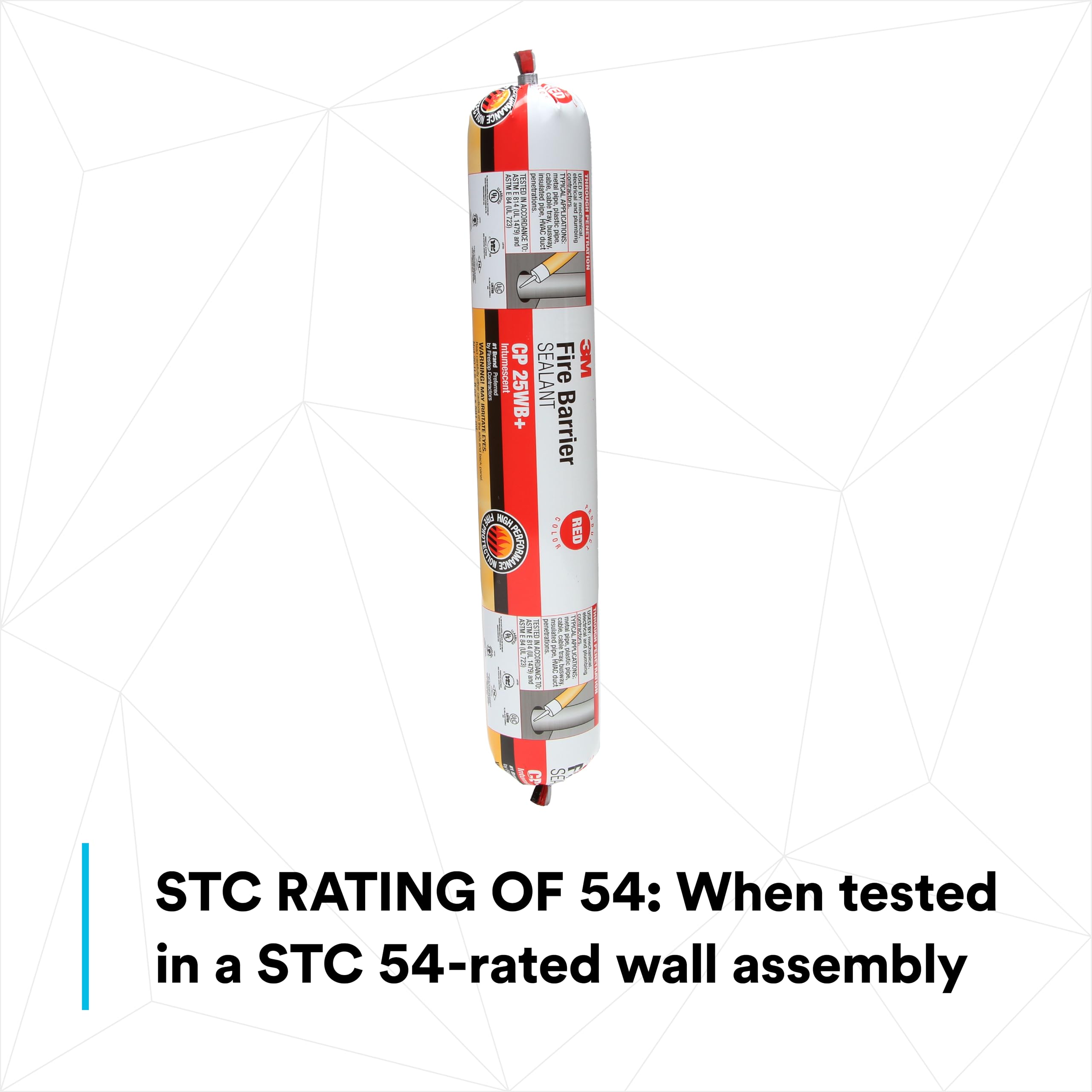 Fire Barrier Sealant CP 25WB+, Red Color, One