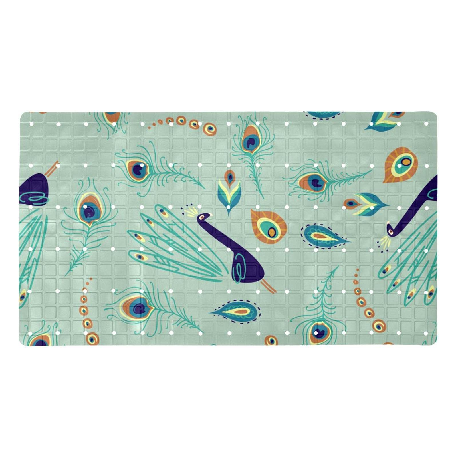 Tapis de bain antidérapant de douche pour enfants avec motif répété