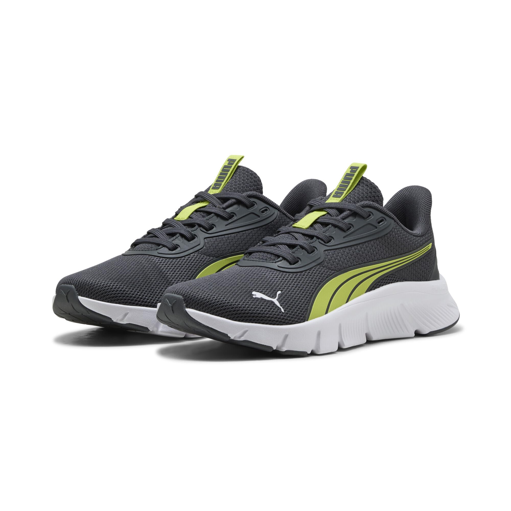 Puma Unisex-Kinder Flexfocus Lite Modern JrSneaker, Starkes Grau, Puma Weiß, 4.5 UK