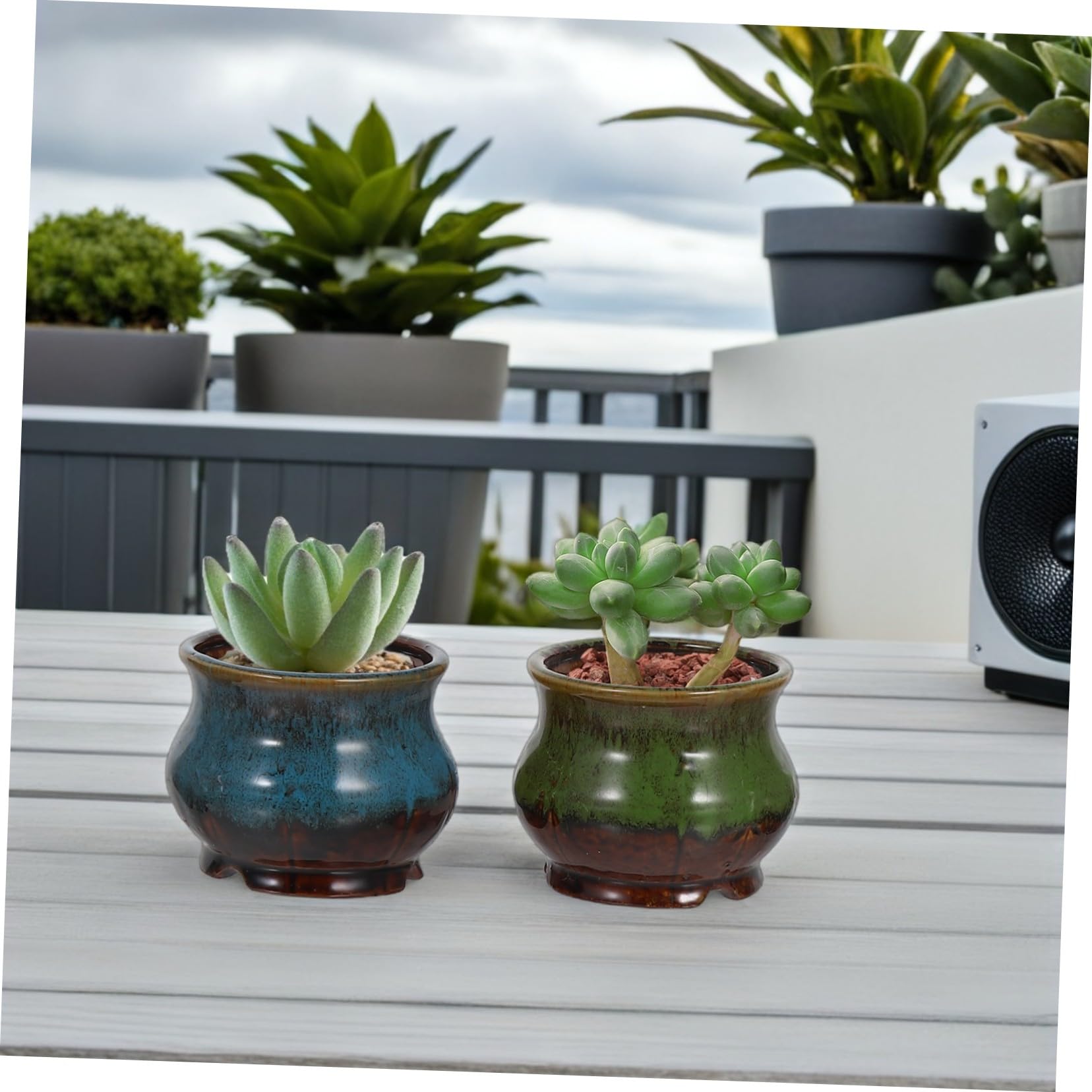 TOYANDONA 5 Sztuk Doniczek Na Sukulenty Miniaturowe Ceramiczne Doniczki Ceramiczne Doniczki Na Sukulenty Do Roślin