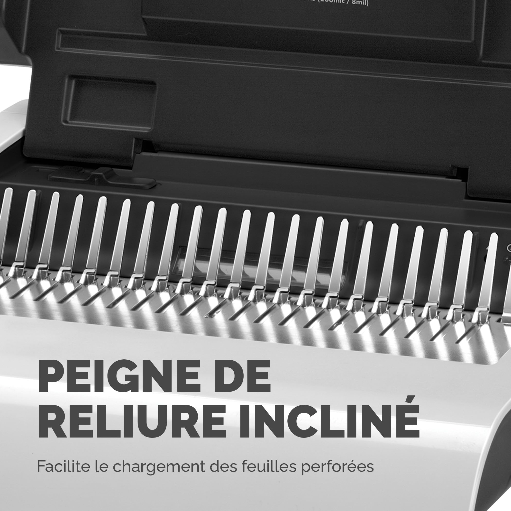 Fellowes Pulsar E Machine à relier 300 feuilles perforation électrique anneaux métalliques kit démarrage Blanc
