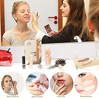 Vista 6 de 2 paletas de mezcla de maquillaje acrílico con 2 espátulas de maquillaje, bandeja de mezcla de base, paleta de maquillaje para base, bandeja