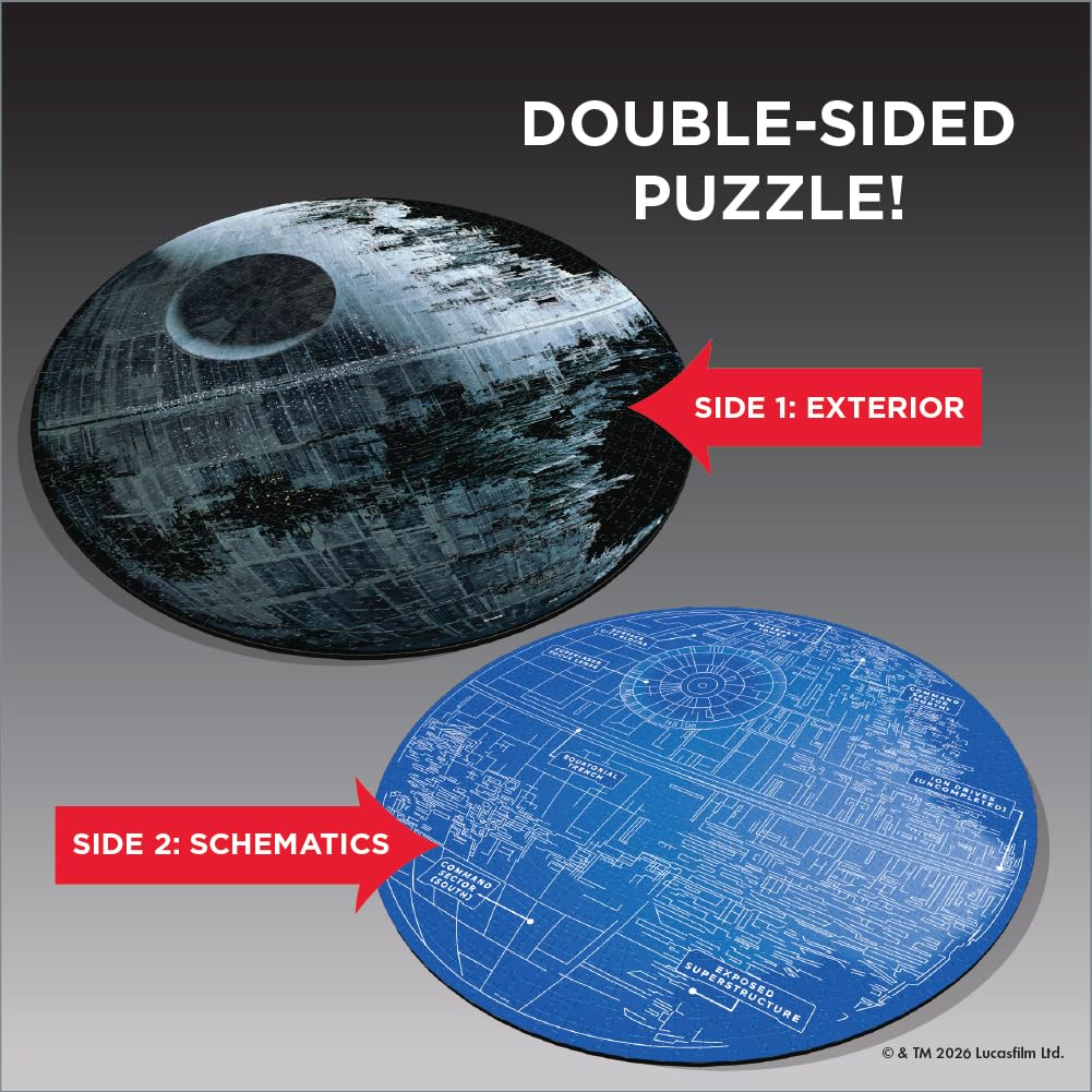 Star Wars Death Star Jigsaw Puzzle and Trivia: 1000 pieces