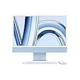 Apple 2023 iMac 24-inch (M3 Chip: 8-core CPU, 8-core GPU, 4.5k Retina Display, 8GB Unified Memory, 256GB SSD Storage) Blue (Renewed)