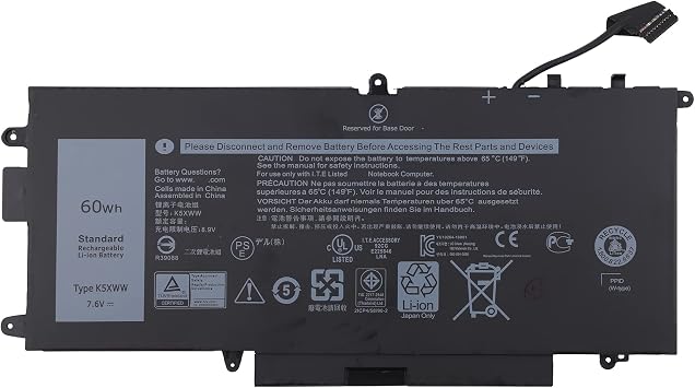K5XWW 60Wh Laptop Battery Compatible with Inspiron 13 5370 7373 7370 7380 7386 P83G P83G001 P83G002 P87G001 P83G002 P87G Vostro 13-5370-D1505G R1605S D1525S D1605S Series