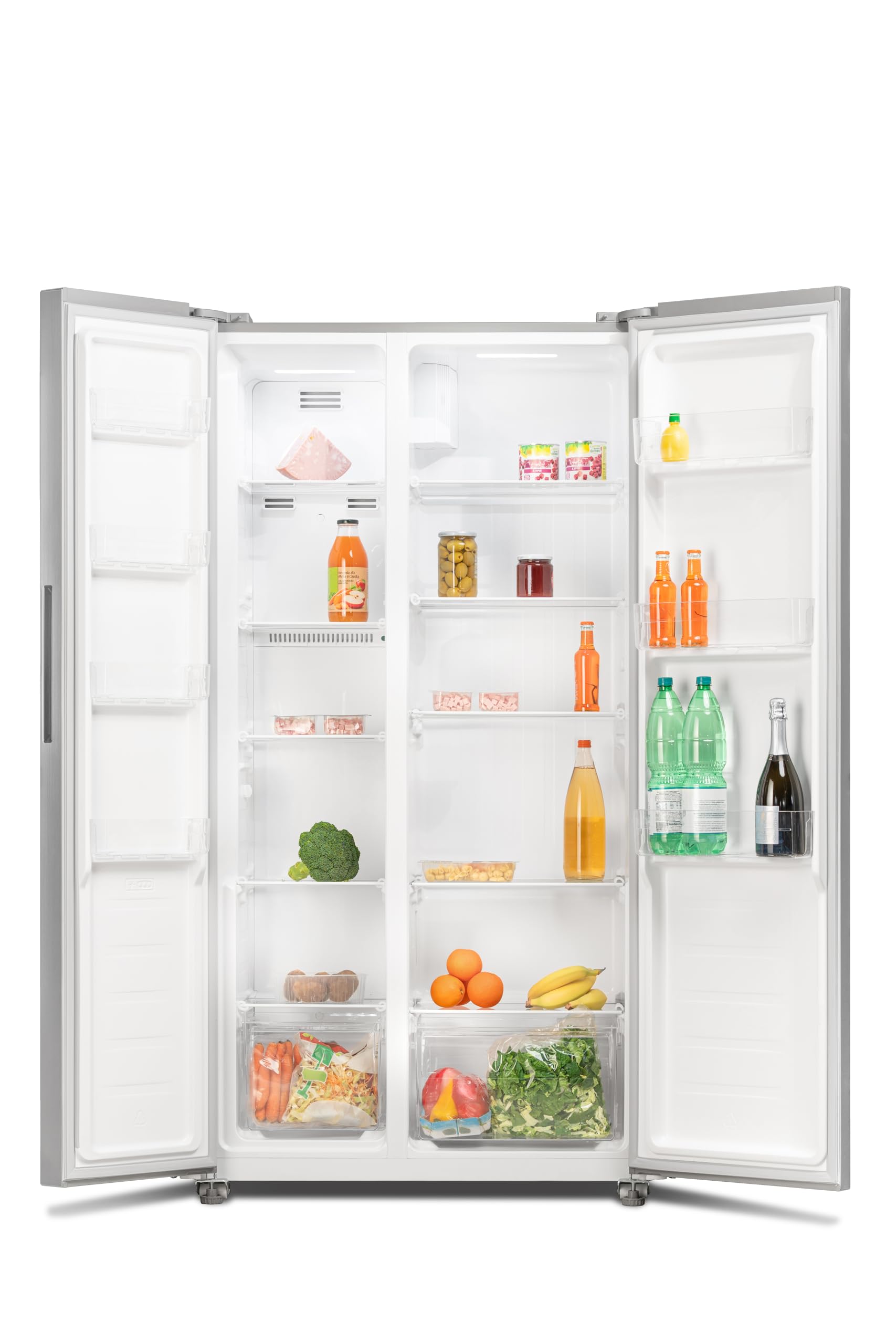 HRH 2P 55N SX Frigorifero Americano Side-by-Side, Total No Frost, 442L, display esterno il soft touch, Classe Energetica E, Altezza 177cm, Larghezza 91cm, Profondità 59cm