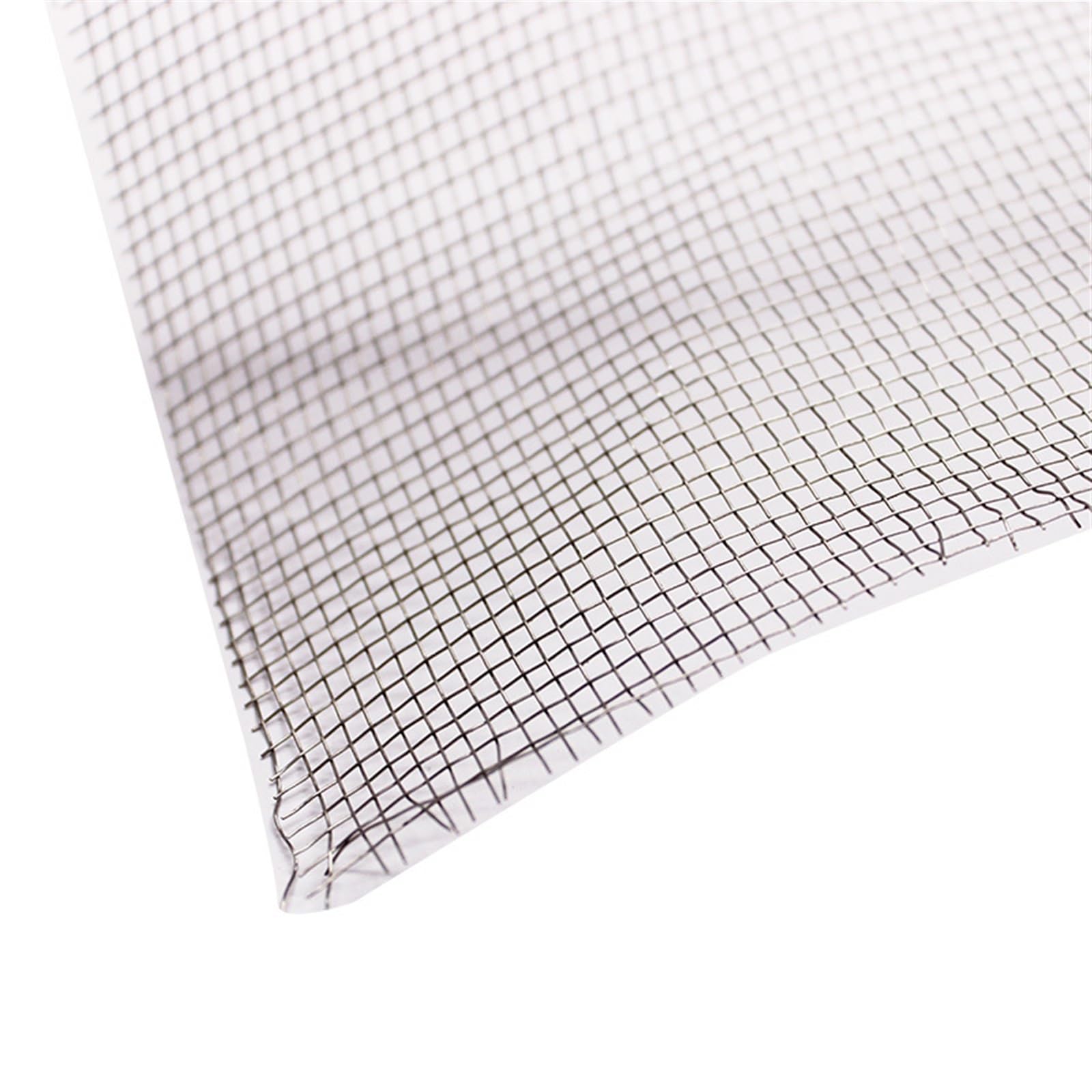 Lamiera d'acciaio quadrata da 30 cm, maglia metallica intrecciata in acciaio inossidabile grossolana e resistente(80 Mesh 0.1mm)