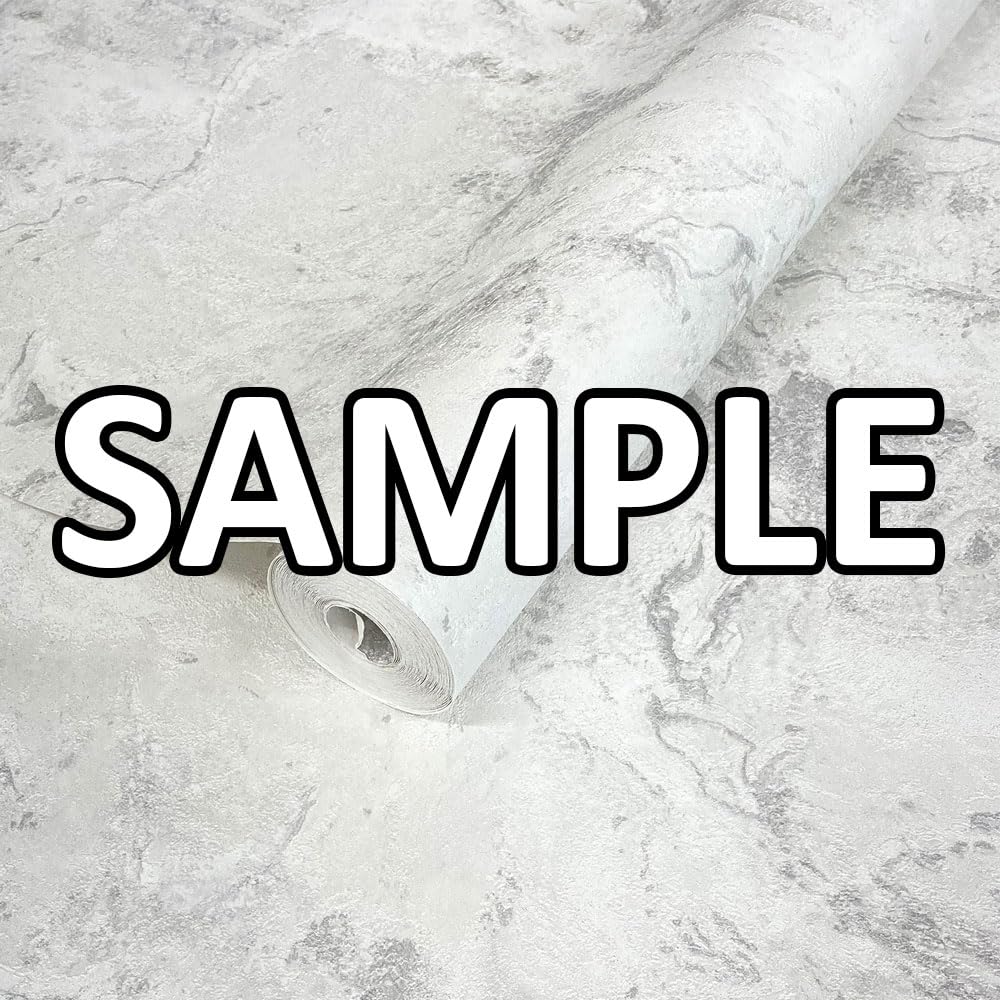 World Of Wallpaper White/Silver Luxe Collection - Marble Wallpaper Sample - Heavyweight Vinyl - Modern Luxury Wallpaper For Living & Bedroom