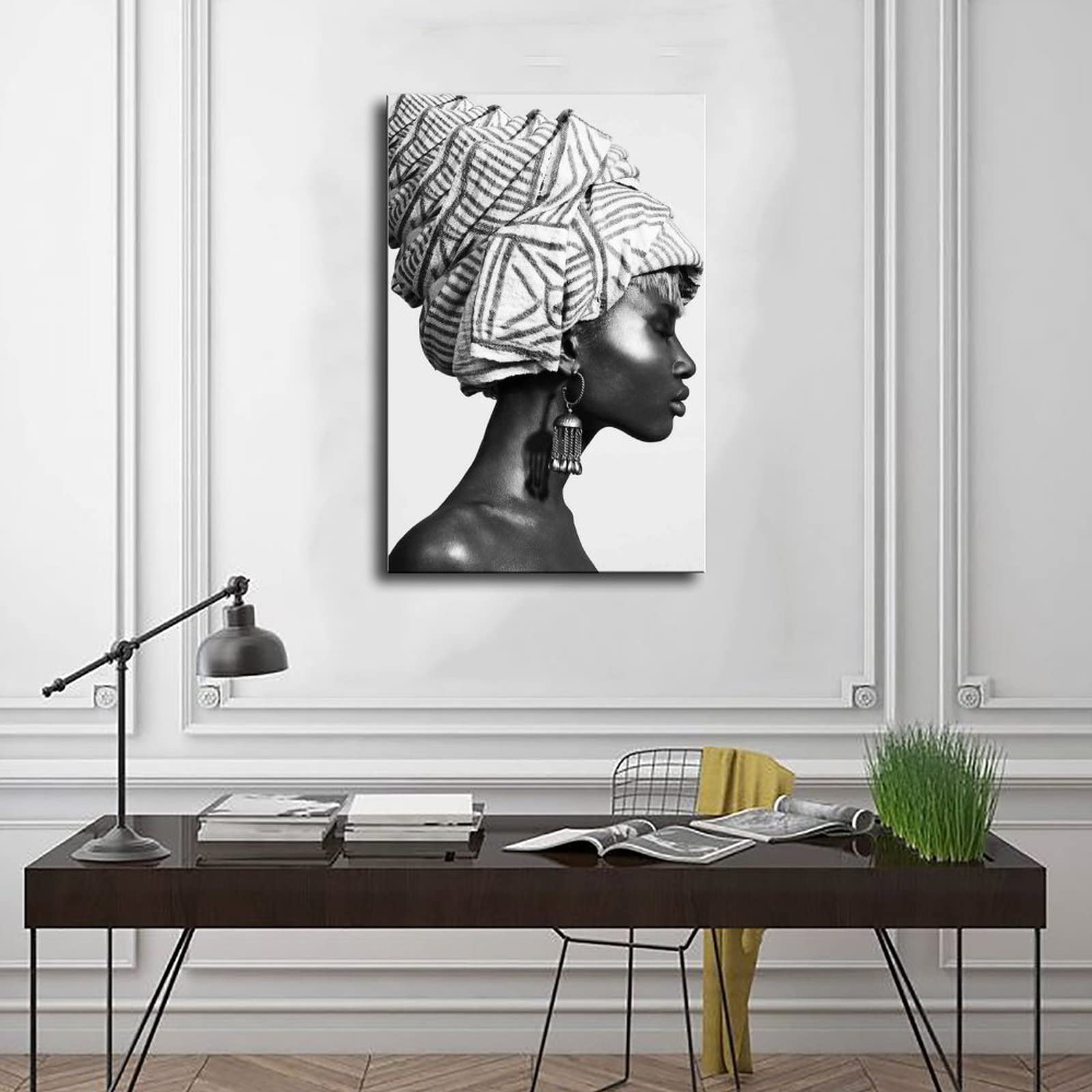 Tableau Toile Femme 3x50x50 Cm Par Visario - Art Mural Prêt à Accrocher