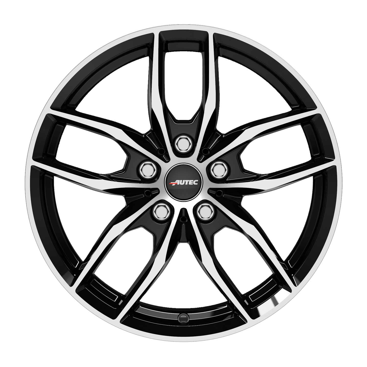 Cerchio in lega AUTEC 7.50 x 17 Schwarz Poliert ET: 30.00 PCD: 5 x112.00 Foro centrale:66.60