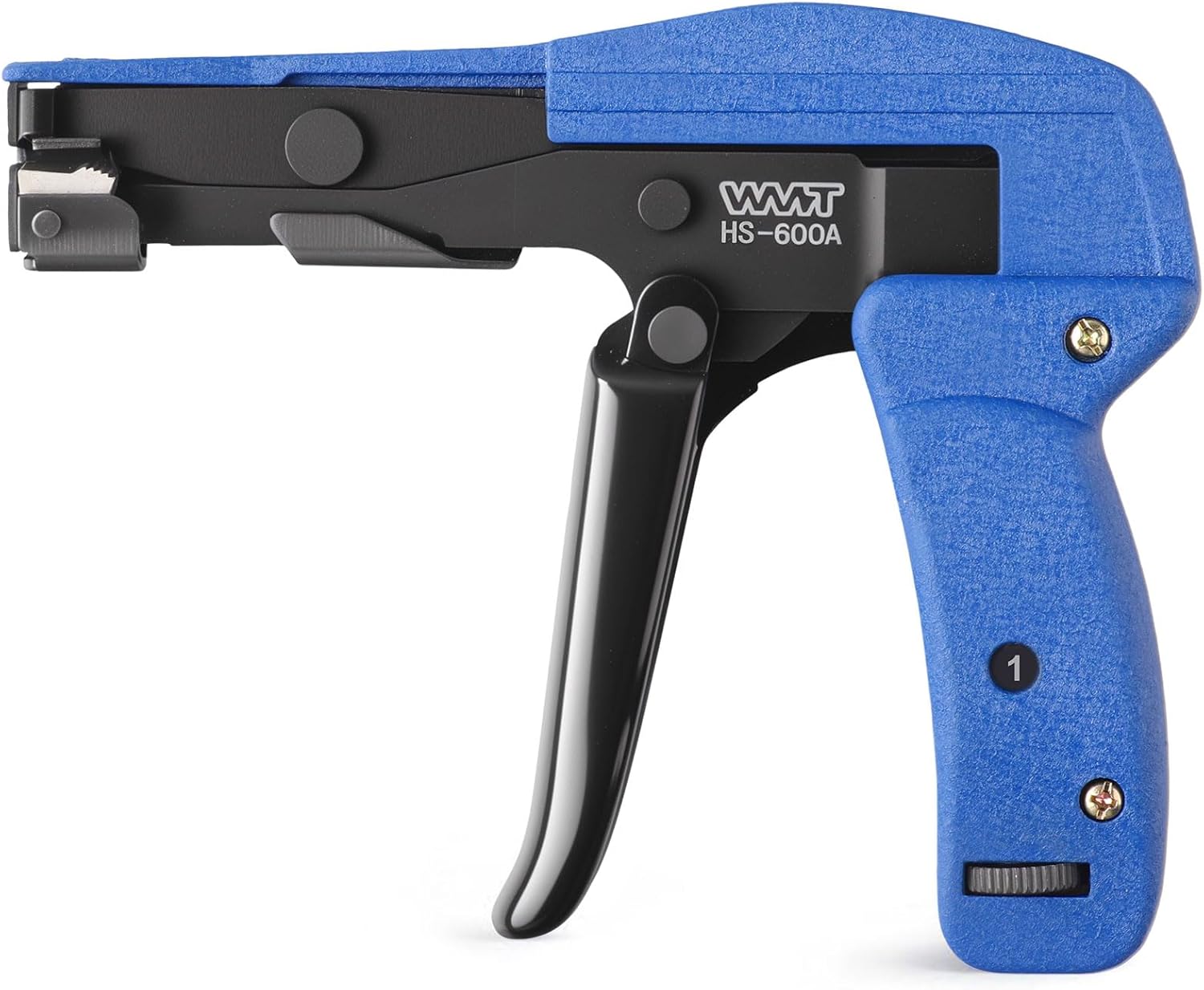 WMT Zip Tie Tool Tensioning & Cutting Gun - Heavy Duty Automatic Cable Tie Gun with Flush Cut, for 2.4-4.8mm (0.094-0.189in) Standard Nylon Ties