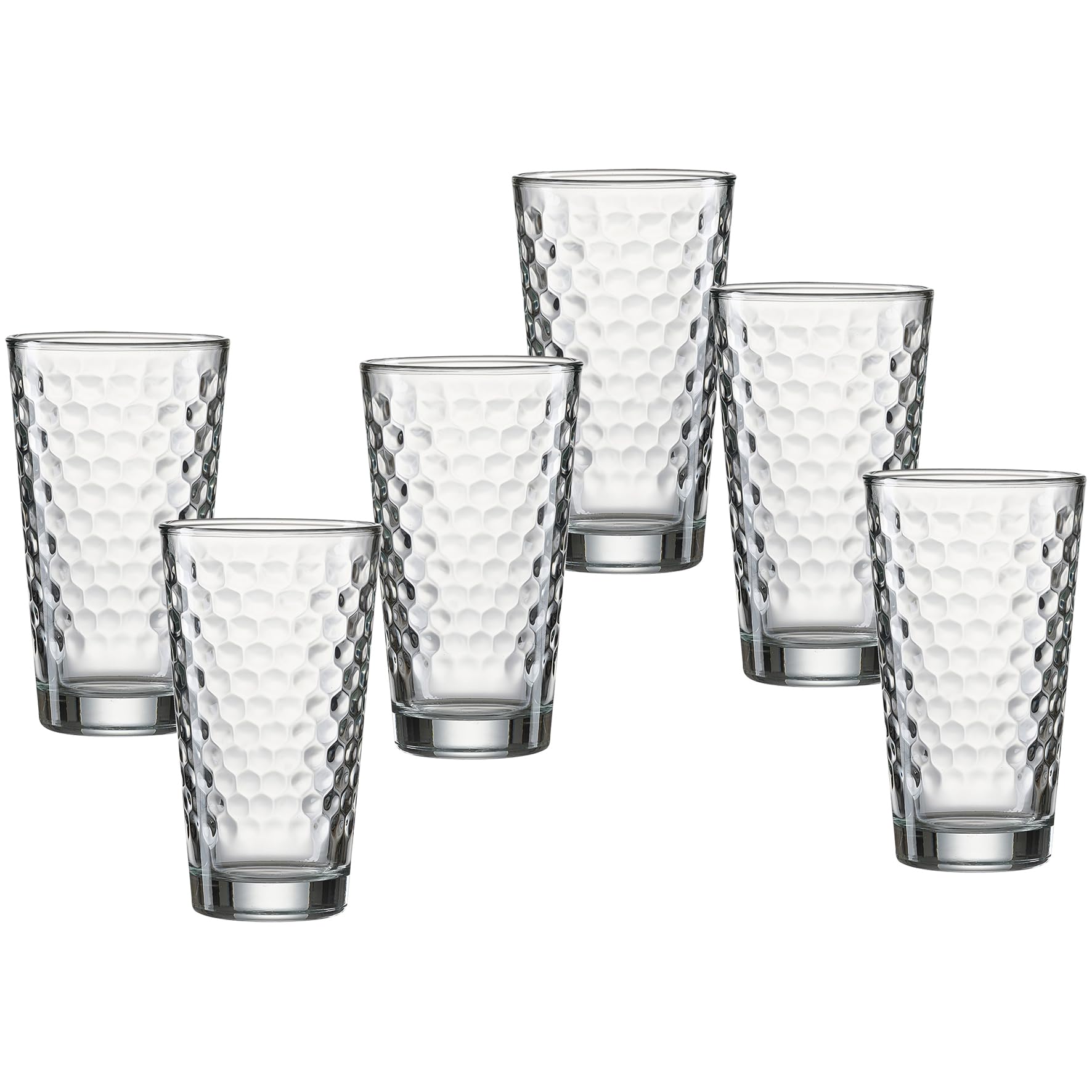 Ritzenhoff & Breker Favo Long Drink Glasses Set of 6 Clear Glass