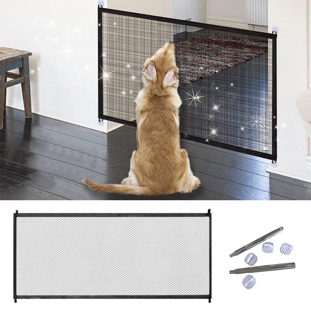 【美品】ペットゲート　猫　犬　ペット　猫用 Amazon.co.jp: ペットゲート 犬猫用ペットフェンス ベビーゲート