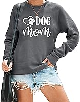 Vista 1 de VILOVE Sudadera con estampado de pata de perro para mujer, sudadera con estampado de patas de perro, sudadera divertida con gráficos divertidos