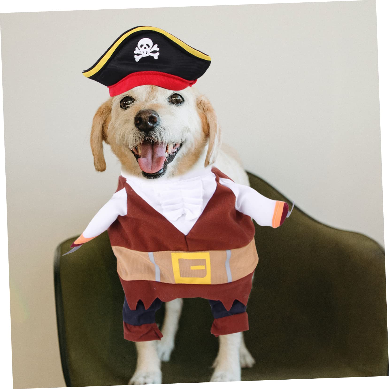 Sosoport 5 Set Costume da trasformazione per animali domestici costumi cane divertenti dog costume cappello da pirata per cane vestiti per cani comodi costume da pirata costume da cane Moda