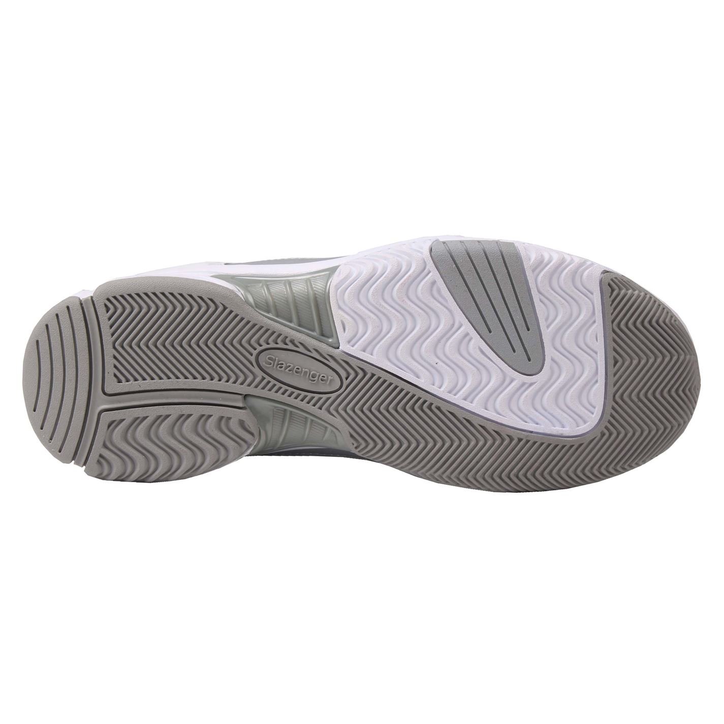 Slazenger Damskie buty tenisowe buty sportowe buty tenisowe sznurowane, biały - biały srebrny - 36 EU