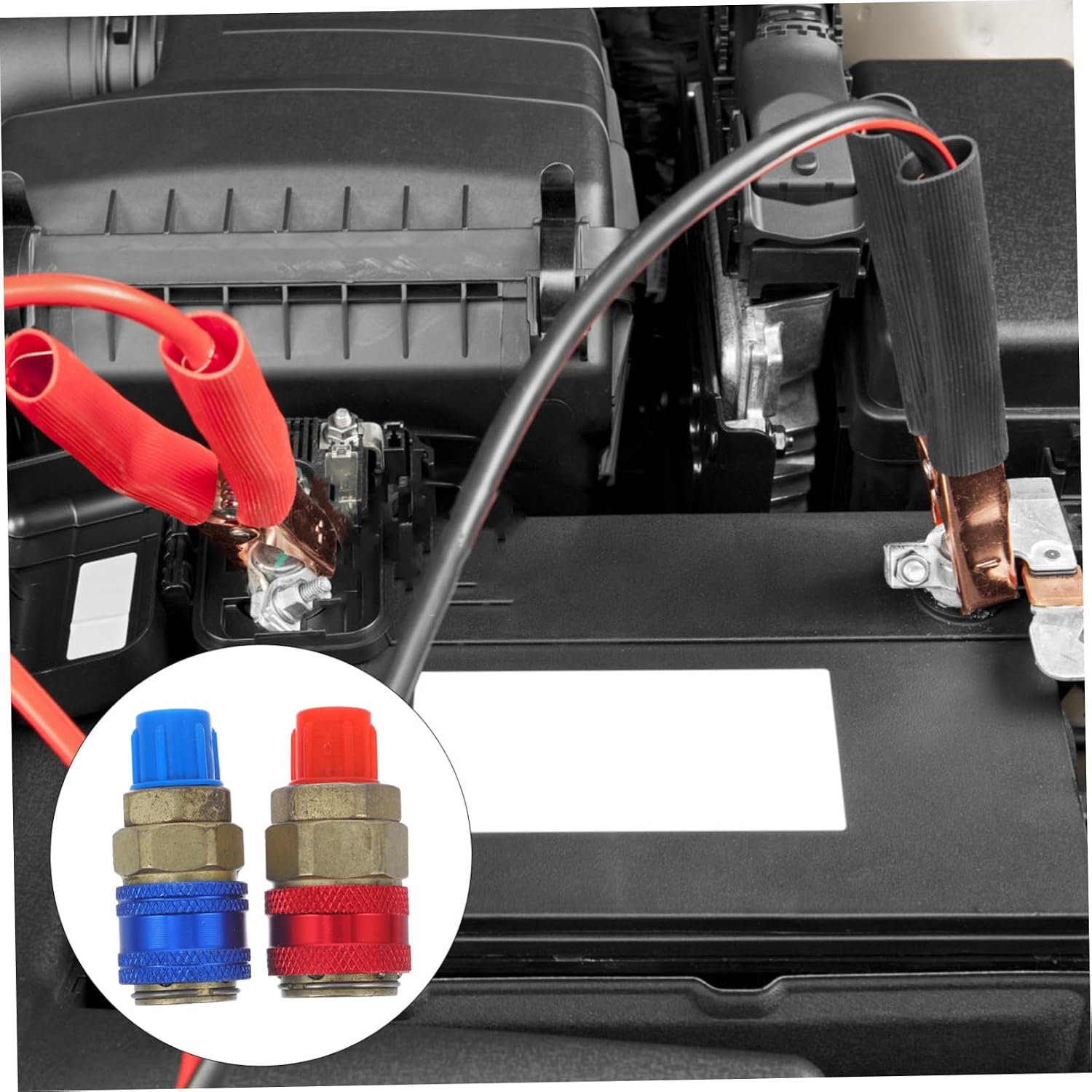 Zerodeko 1 Pair Automotive Charging Couplers Kit Quick Connect Adaptors for Durable Leakproof Compatible with Car Systems