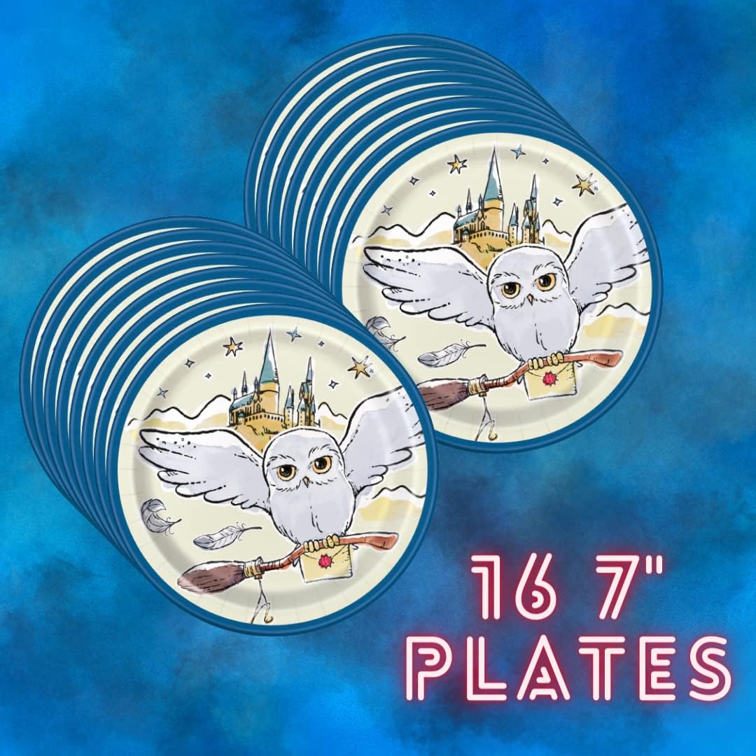 Harry Potter Birthday Decorations and Harry Potter Party Supplies & Tableware for 16 Guests for your Harry Potter Party for Girls or Boys Birthday Party