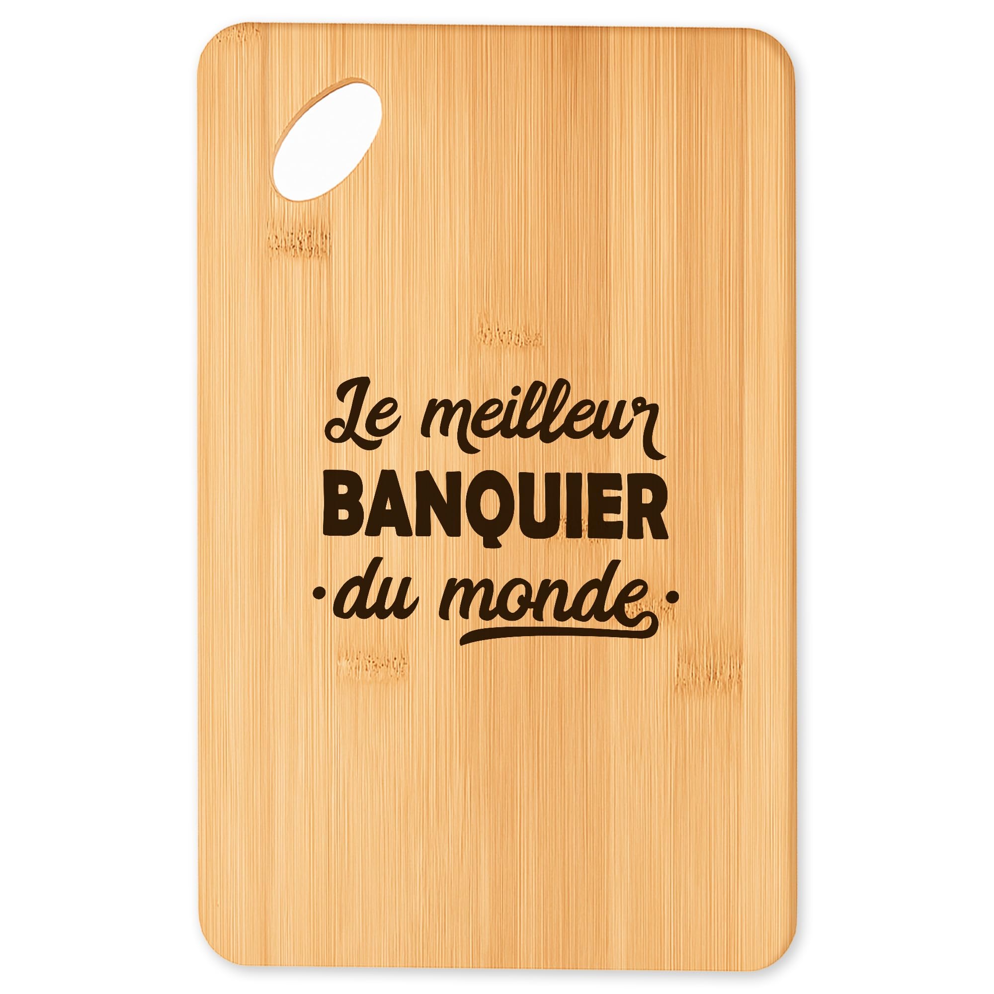 Planche à découper en bambou Super Banquier 2 avec fonction plateau apéro et cuisine