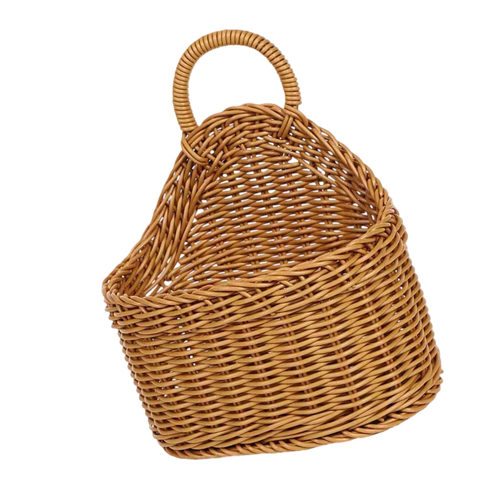 Shurhome Natural Wall Basket Hanging Planter Sturdy Plant Flower for Balconies Living Room Decoration Indoor Outdoor Hanging Flower