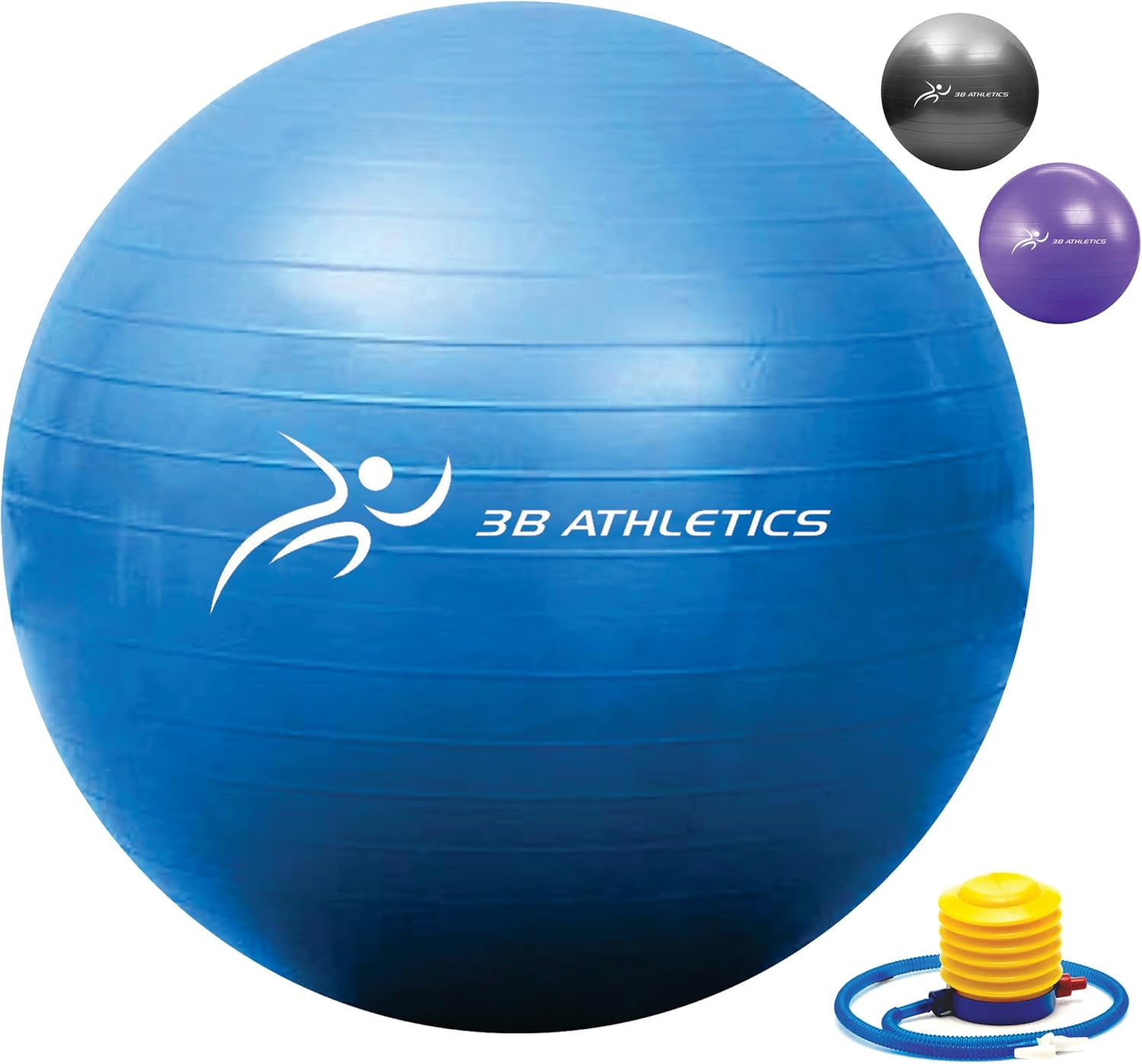 Anti-Burst Yoga Ball for Pregnancy, Slip Resistant Exercise Ball, 2 Sizes – Fitness Equipment for Home Gym, Exercise Equipment for Women, Pregnancy Must Haves, Maternity Support, Home Gym Accessories Blue 75cm