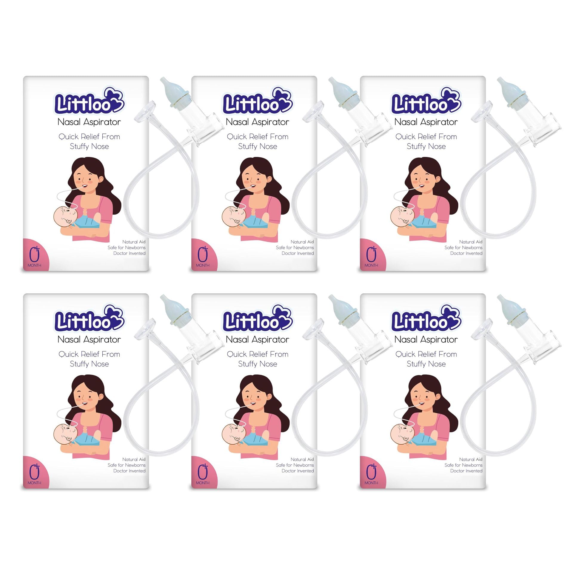 Littloo Baby Nasal Aspirator | Snotsucker for Newborns & Toddlers 0–5 Years | Gentle Mucus Remover with Soft Silicone Tip | Reusable & Easy to Clean | Congestion Relief — Amazon image 9