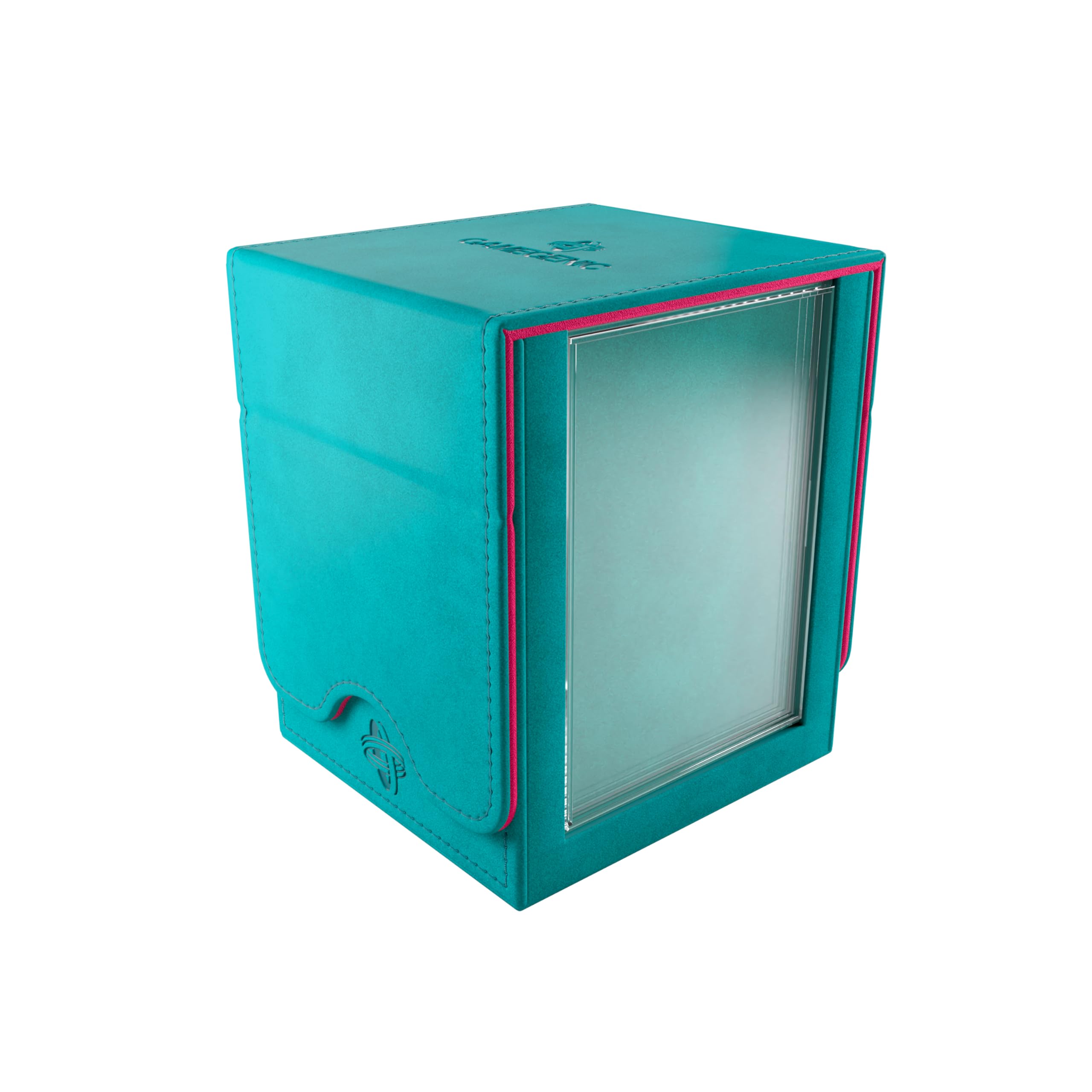 Gamegenic, Squire Plus 100+ XL Exclusive Line Teal/Pink, jusqu'à 100 cartes à double couche, couleur : turquoise/rose